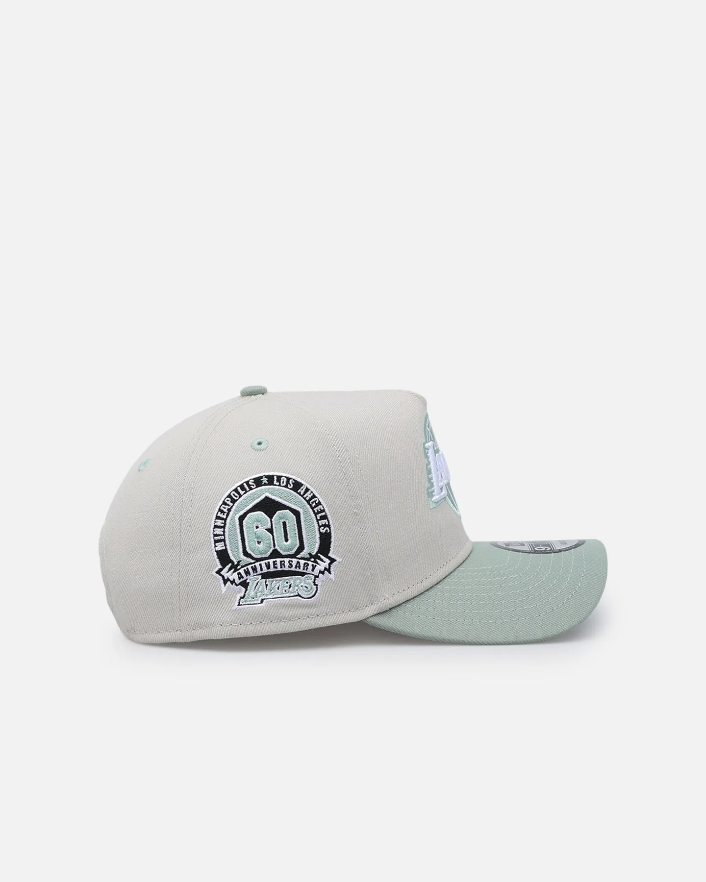 New Era Los Angeles Lakers 'Sea Glass' 9FORTY A-Frame Snapback Stone/Green sold by Culture Kings product image thumbnail 3