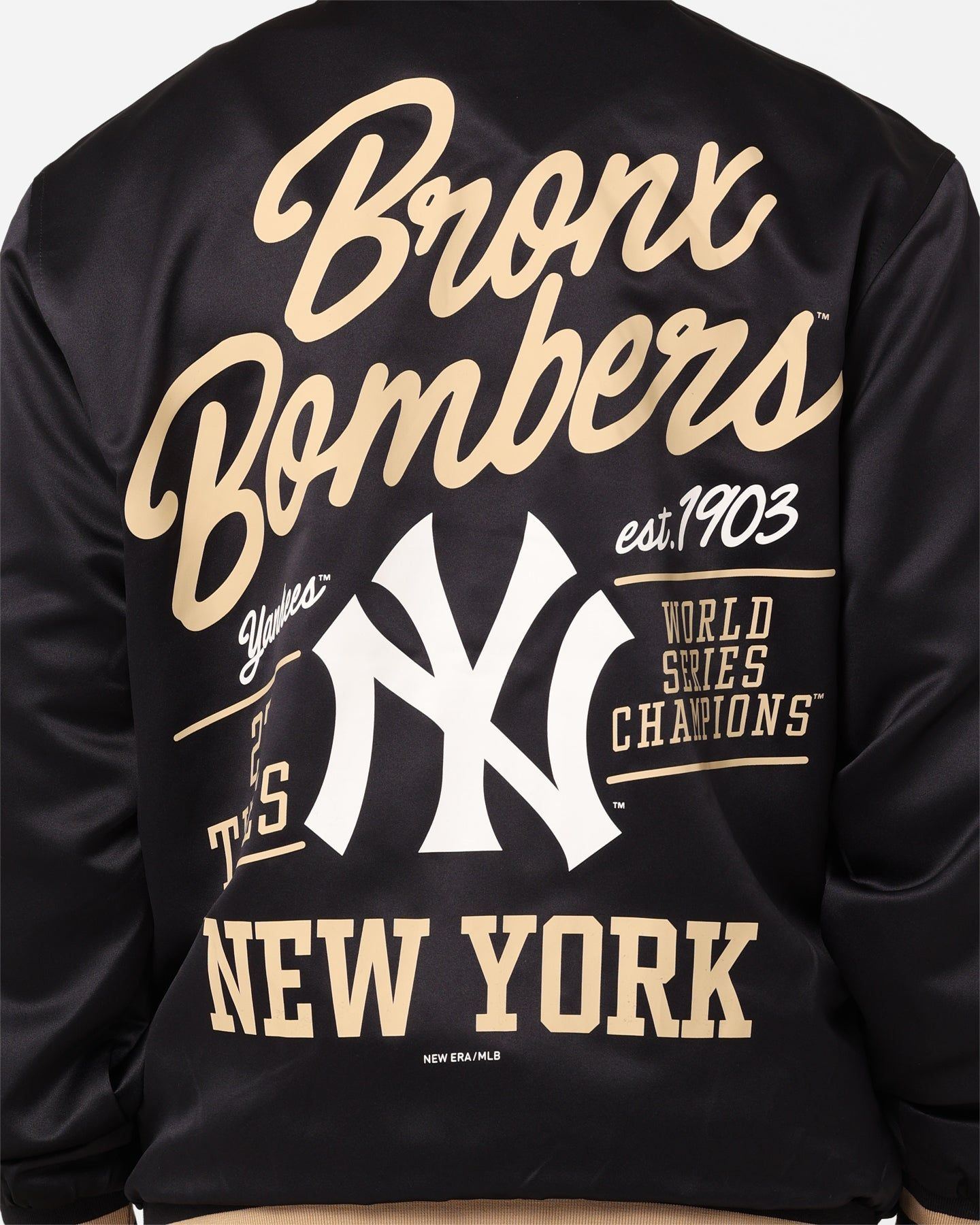 New Era New York Yankees Satin Jacket Navy sold by Culture Kings product image thumbnail 5