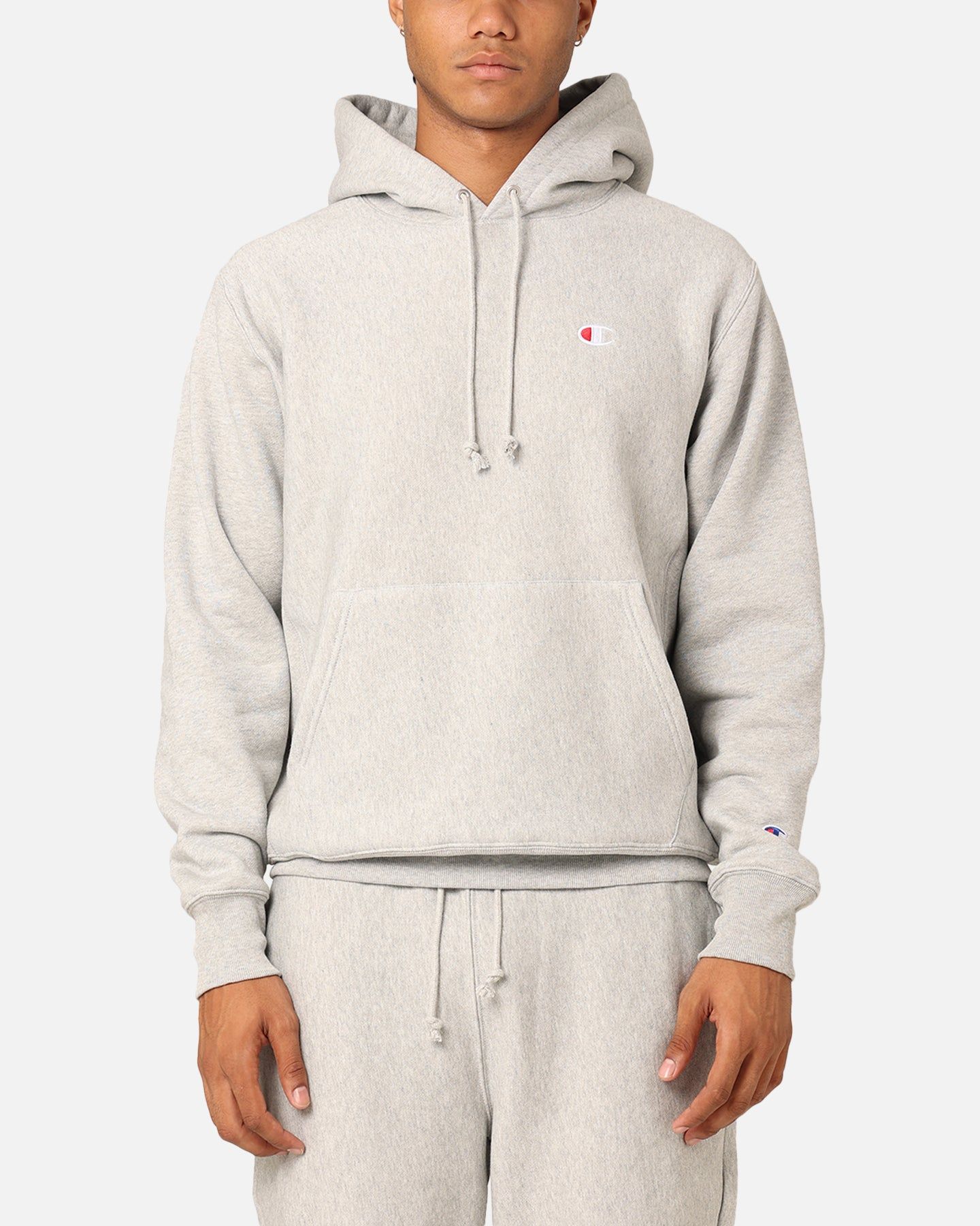 Champion Reverse Weave Small C Hoodie Oxford Heather sold by Culture Kings
