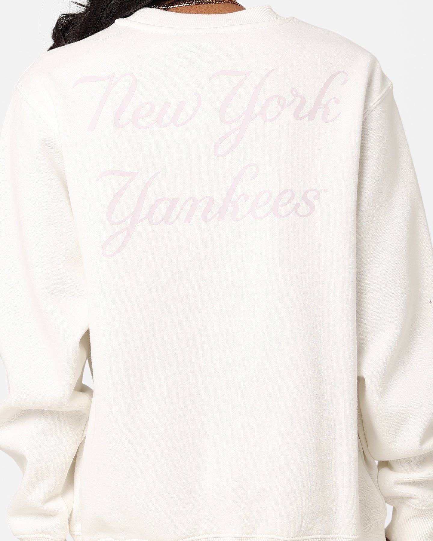 Majestic Athletic Women's New York Yankees Script Back Crewneck Vintage White sold by Culture Kings product image thumbnail 5