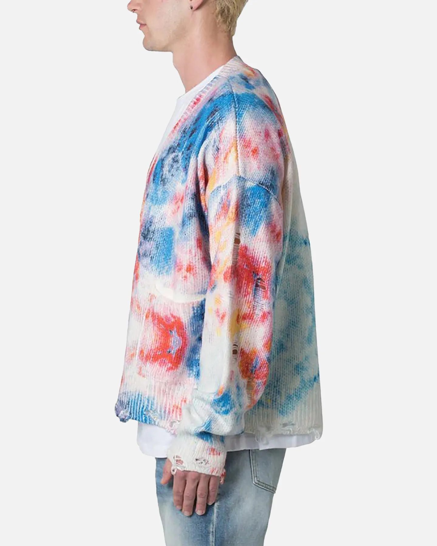 MNML Tie Dye Cardigan Sweater Multi sold by Culture Kings product image thumbnail 3