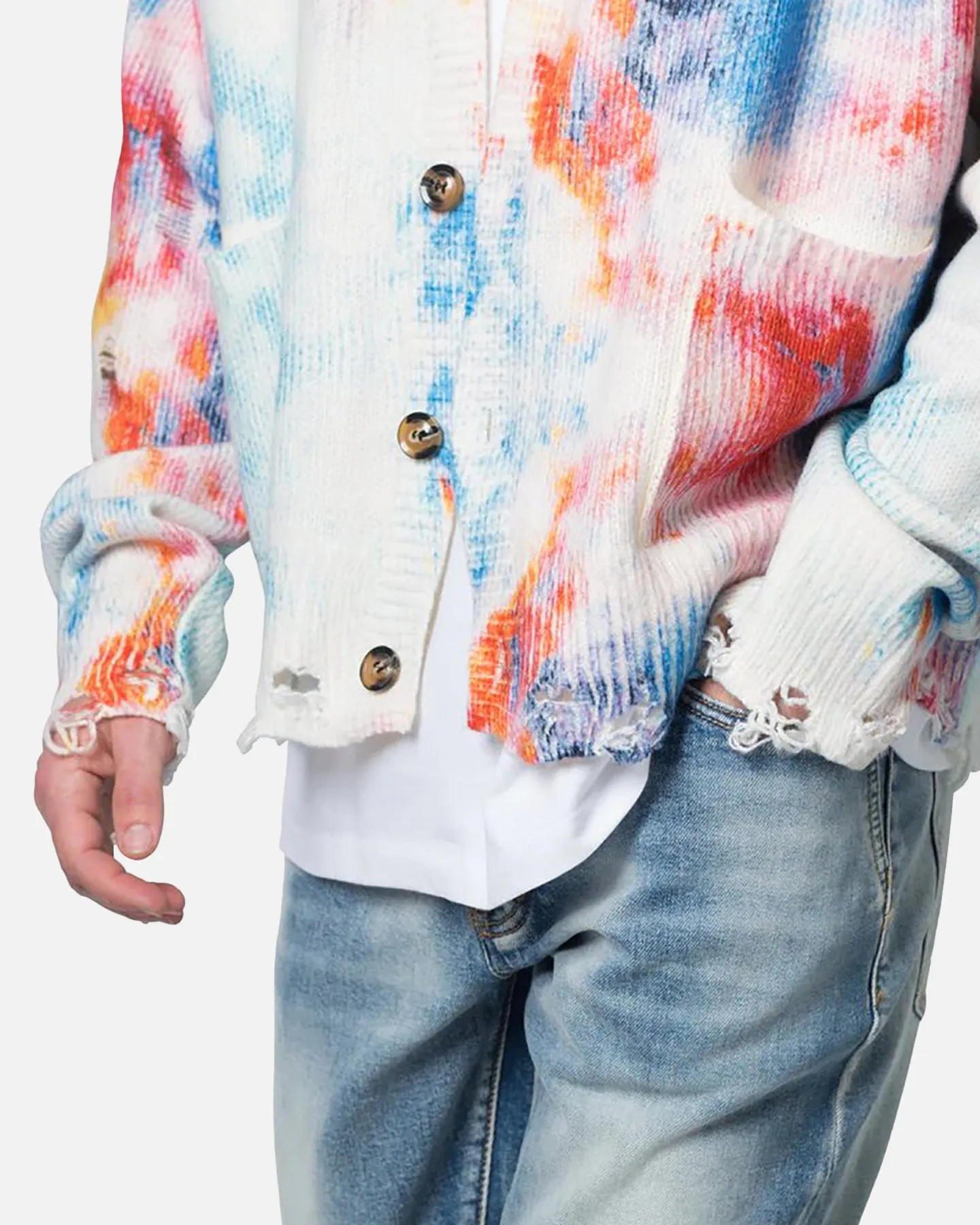 MNML Tie Dye Cardigan Sweater Multi sold by Culture Kings product image thumbnail 5