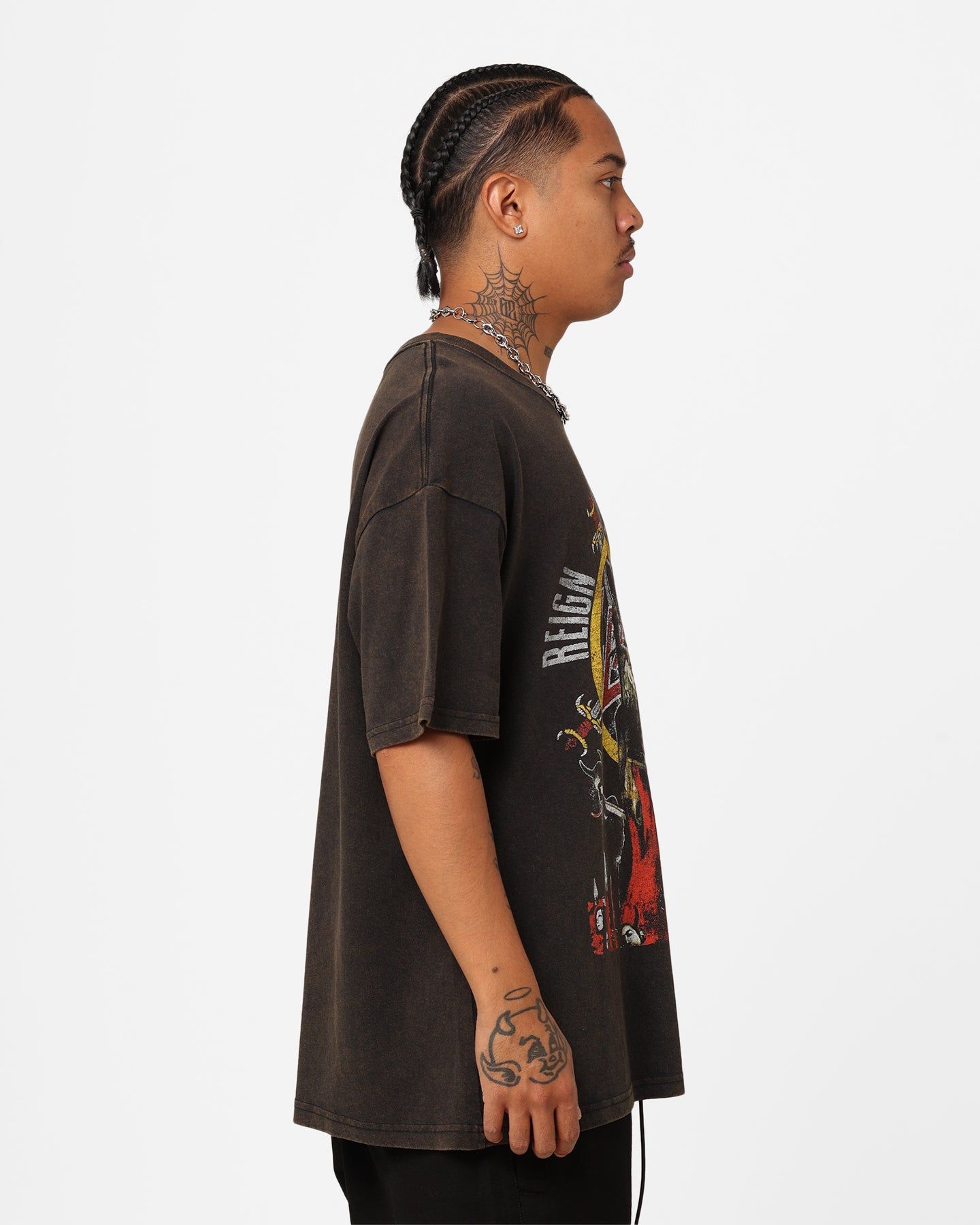 Slayer Reign In Blood Vintage T-Shirt Black Wash sold by Culture Kings product image thumbnail 5