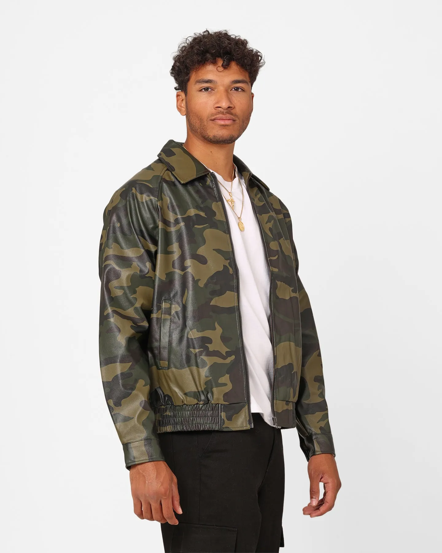 XXIII Cillian Camo PU Leather Jacket Camo sold by Culture Kings product image thumbnail 5