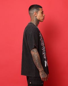 Goat Crew X Naruto Madara Heavyweight Vintage T-Shirt Vintage Black sold by Culture Kings