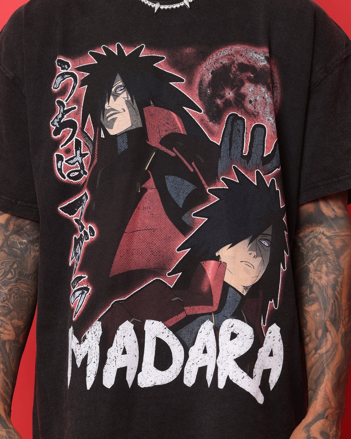 Goat Crew X Naruto Madara Heavyweight Vintage T-Shirt Vintage Black sold by Culture Kings product image thumbnail 3