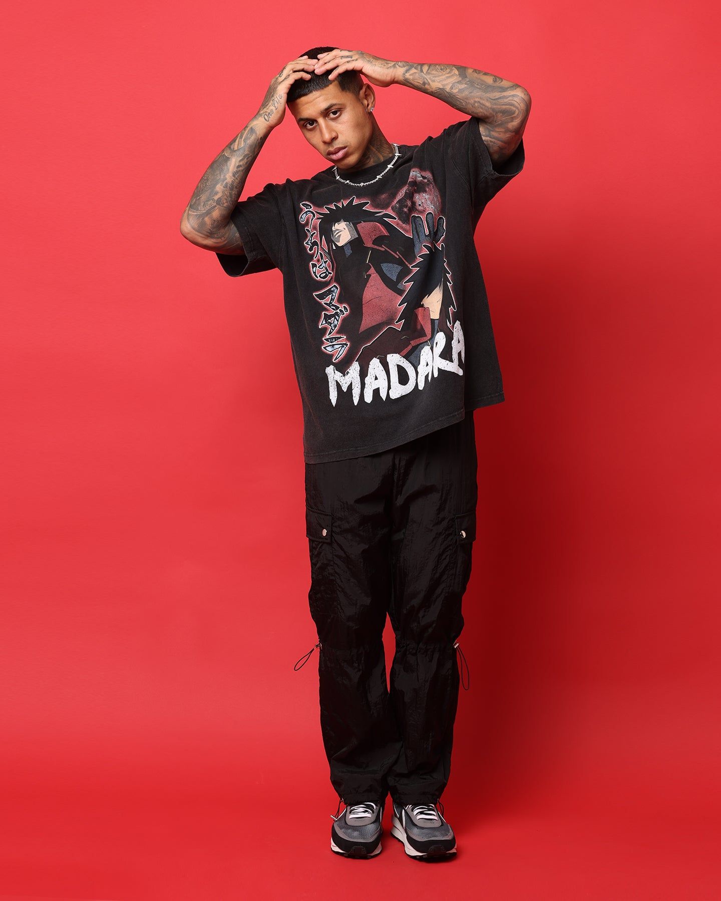 Goat Crew X Naruto Madara Heavyweight Vintage T-Shirt Vintage Black sold by Culture Kings product image thumbnail 2