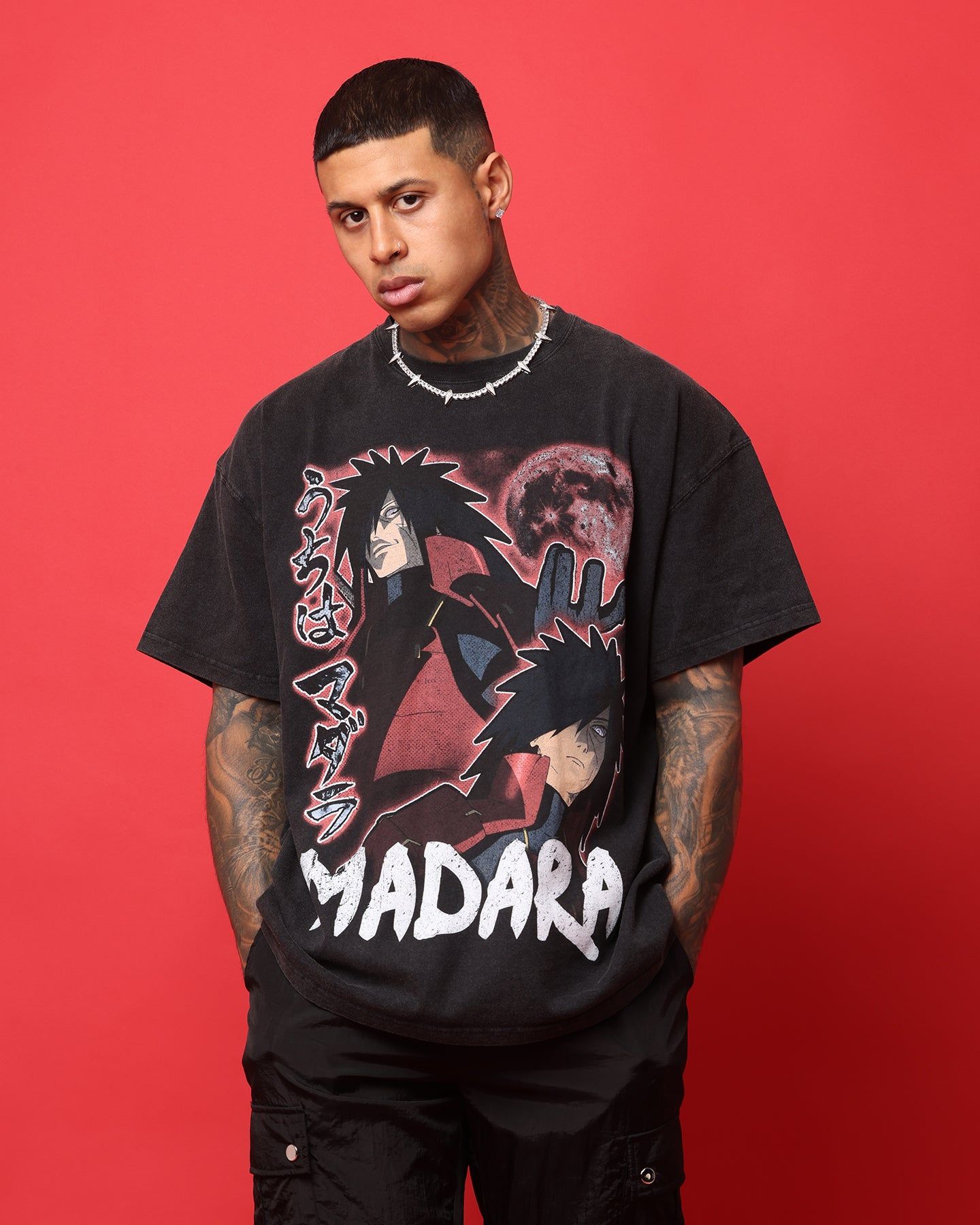 Goat Crew X Naruto Madara Heavyweight Vintage T-Shirt Vintage Black sold by Culture Kings