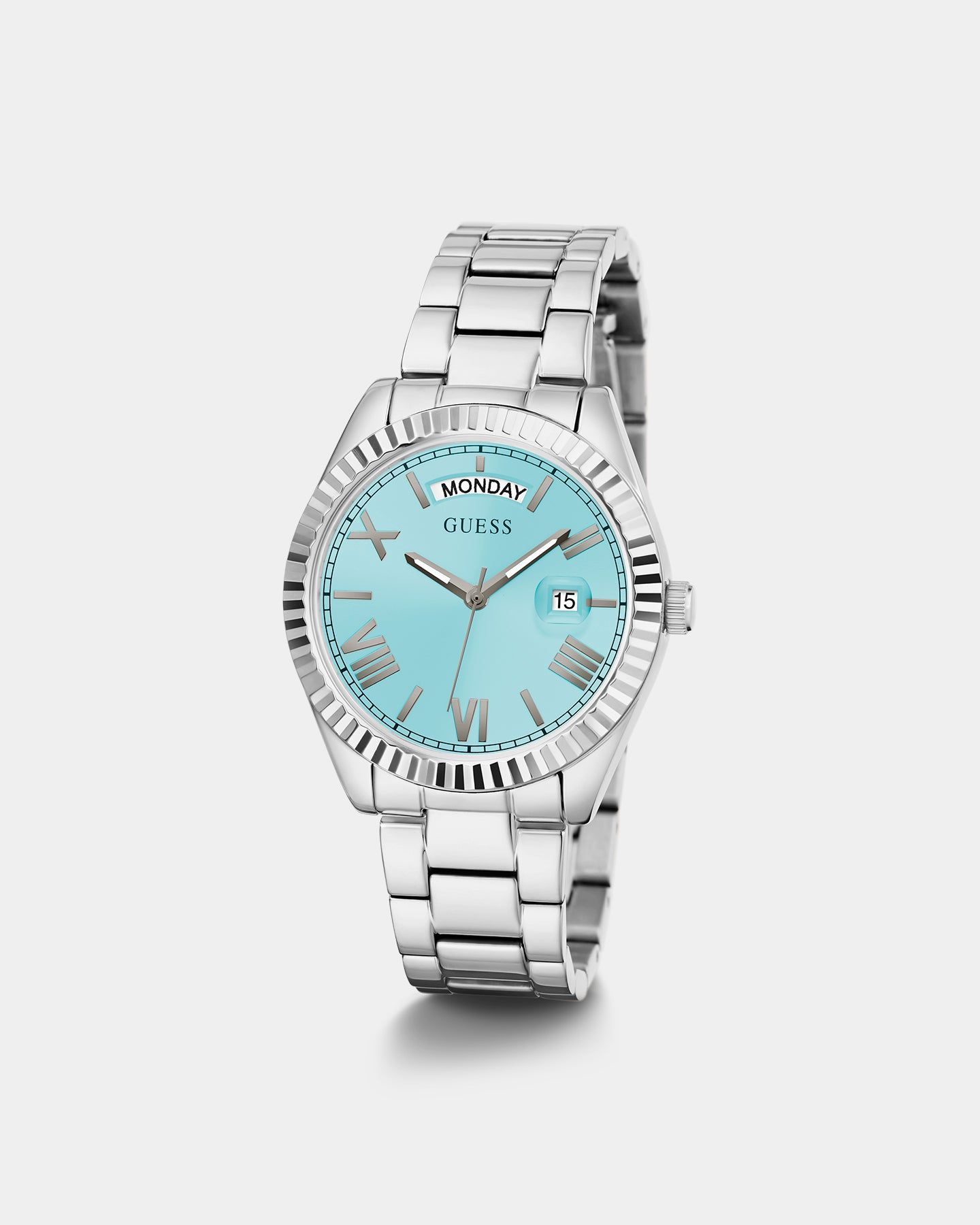 Guess Mainline Women's Luna Watch Silver/Aqua Blue sold by Culture Kings product image thumbnail 2