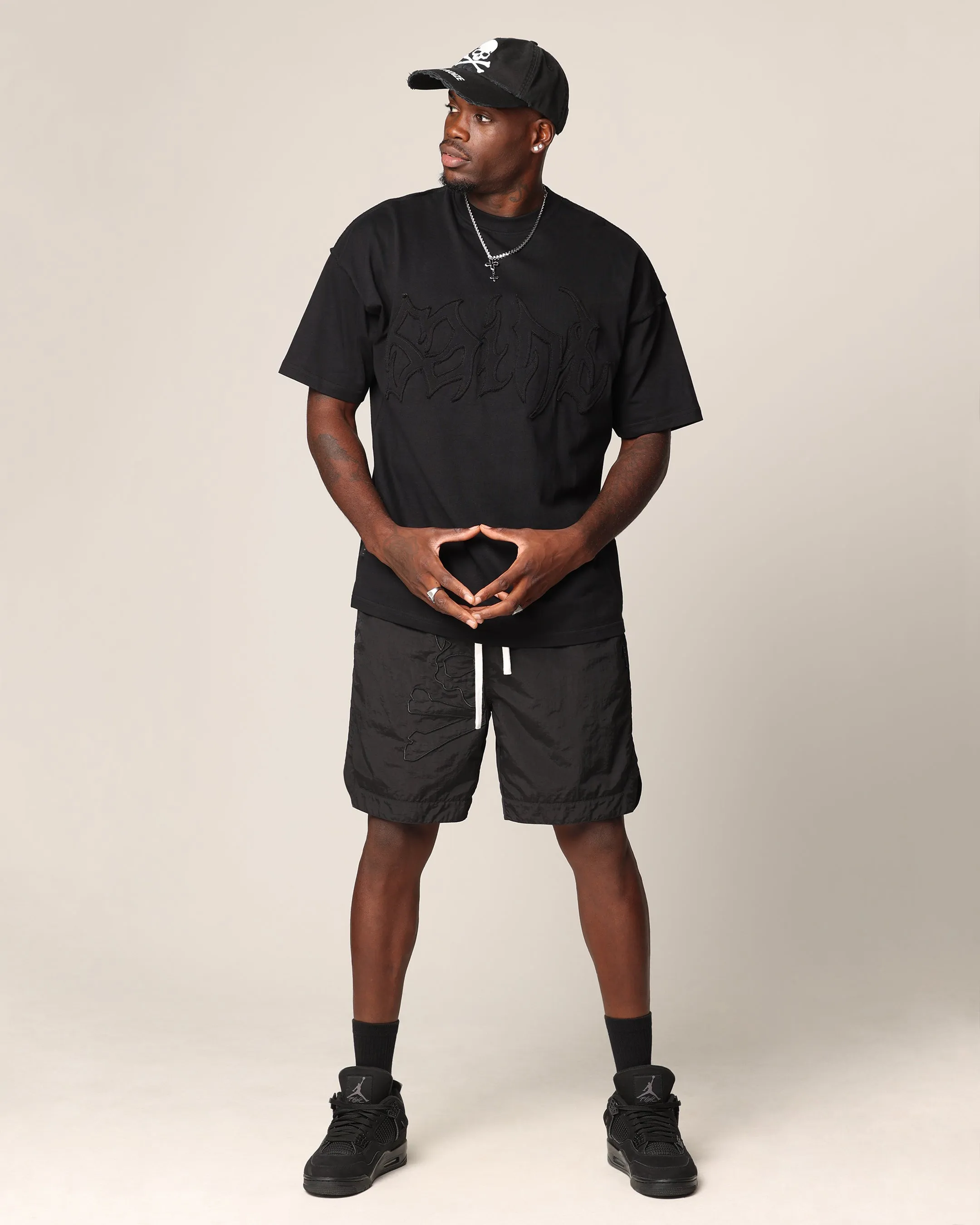 Saint Morta Hellfire Shorts Black sold by Culture Kings product image thumbnail 2