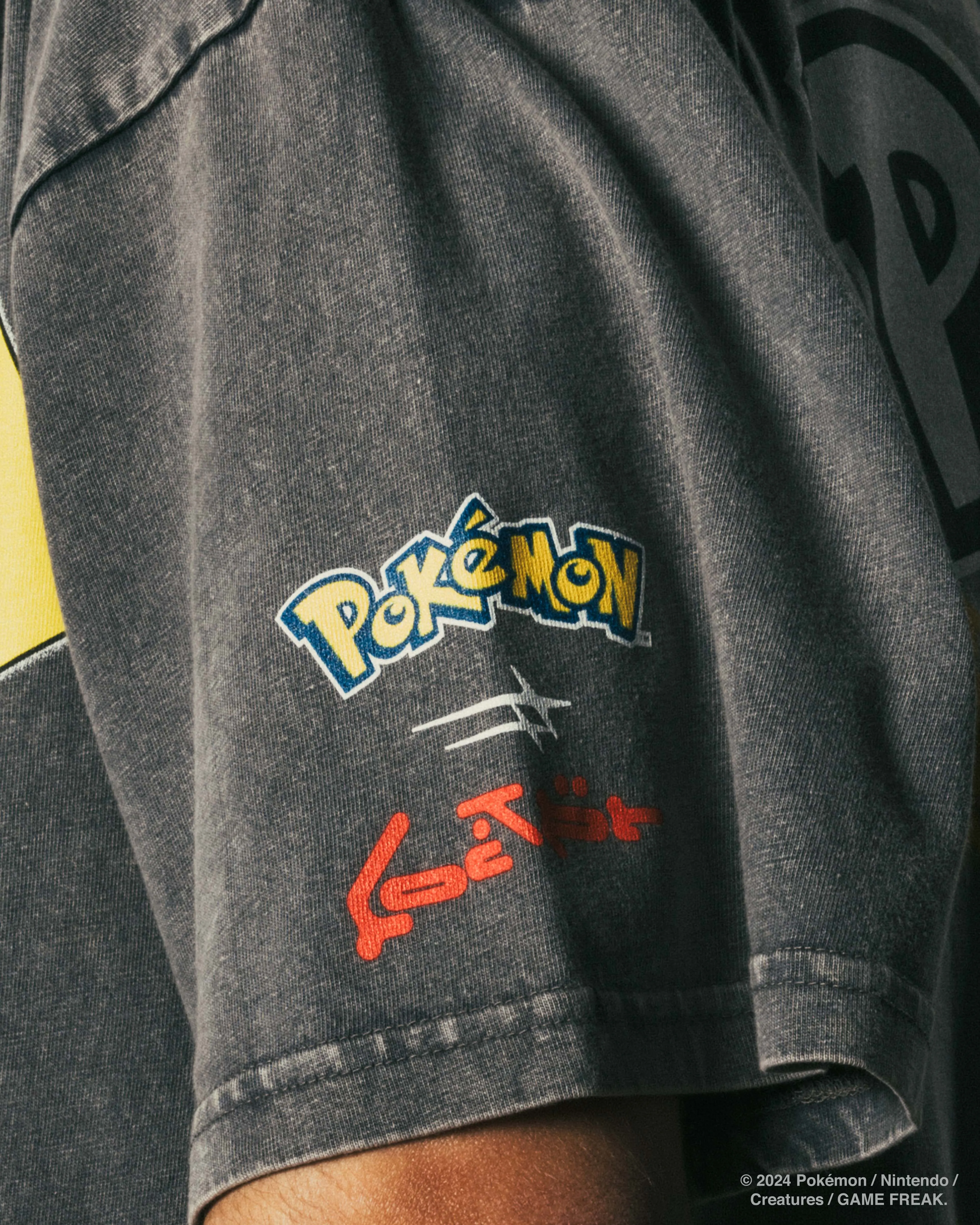 Pokémon By Loiter Pikachu Premium T-Shirt Charcoal sold by Culture Kings product image thumbnail 5