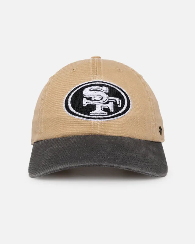 47 Brand San Francisco 49ers 'Apollo Chain' 47 Clean Up Strapback Khaki sold by Culture Kings