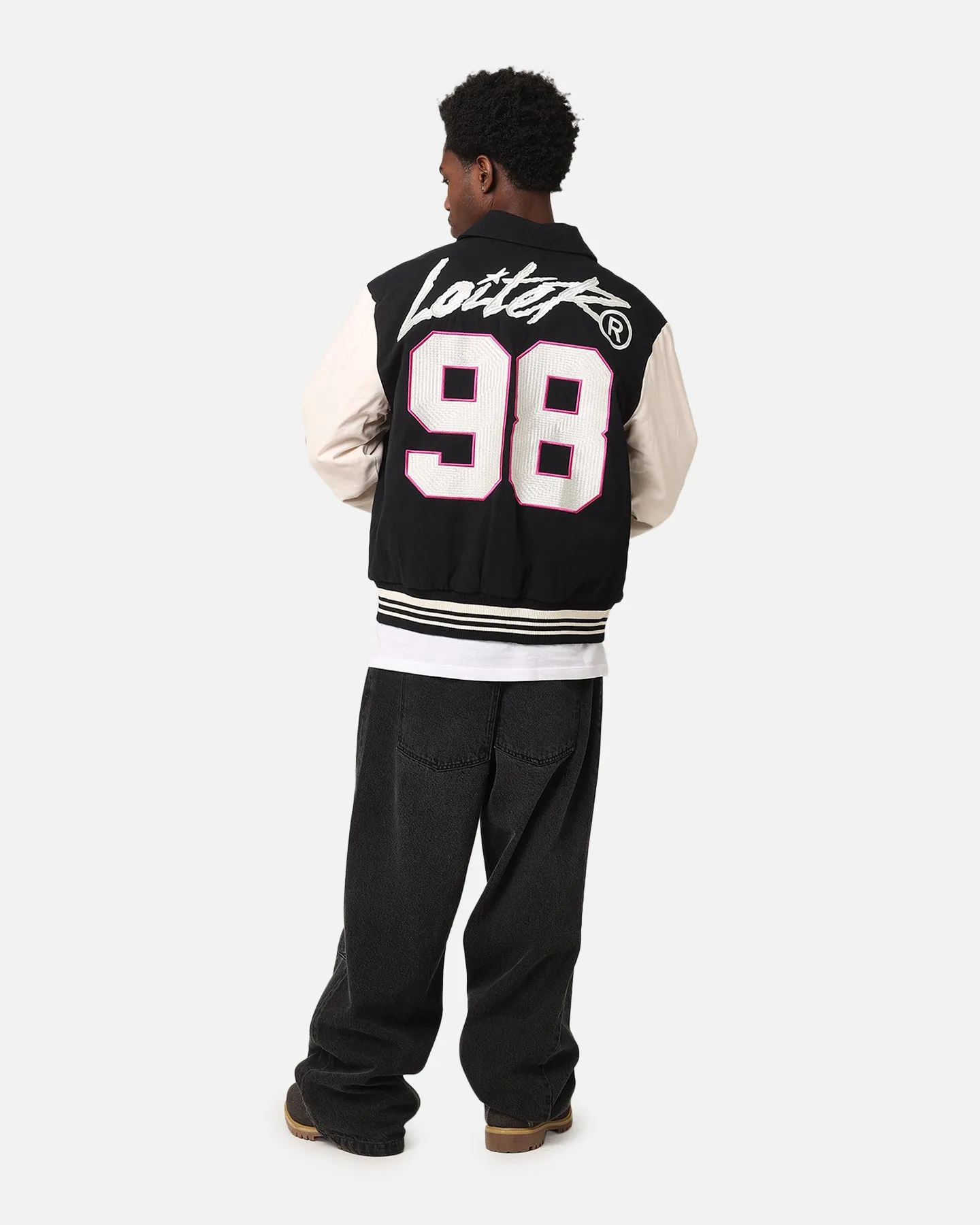 Loiter Vice City Varsity Jacket Black sold by Culture Kings product image thumbnail 4