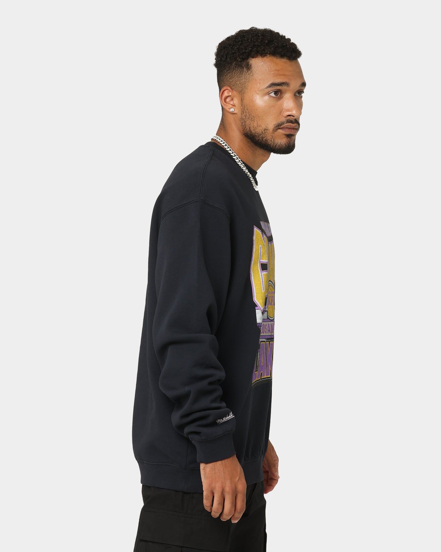Mitchell & Ness Los Angeles Lakers Vintage Crewneck Faded Black sold by Culture Kings product image thumbnail 5