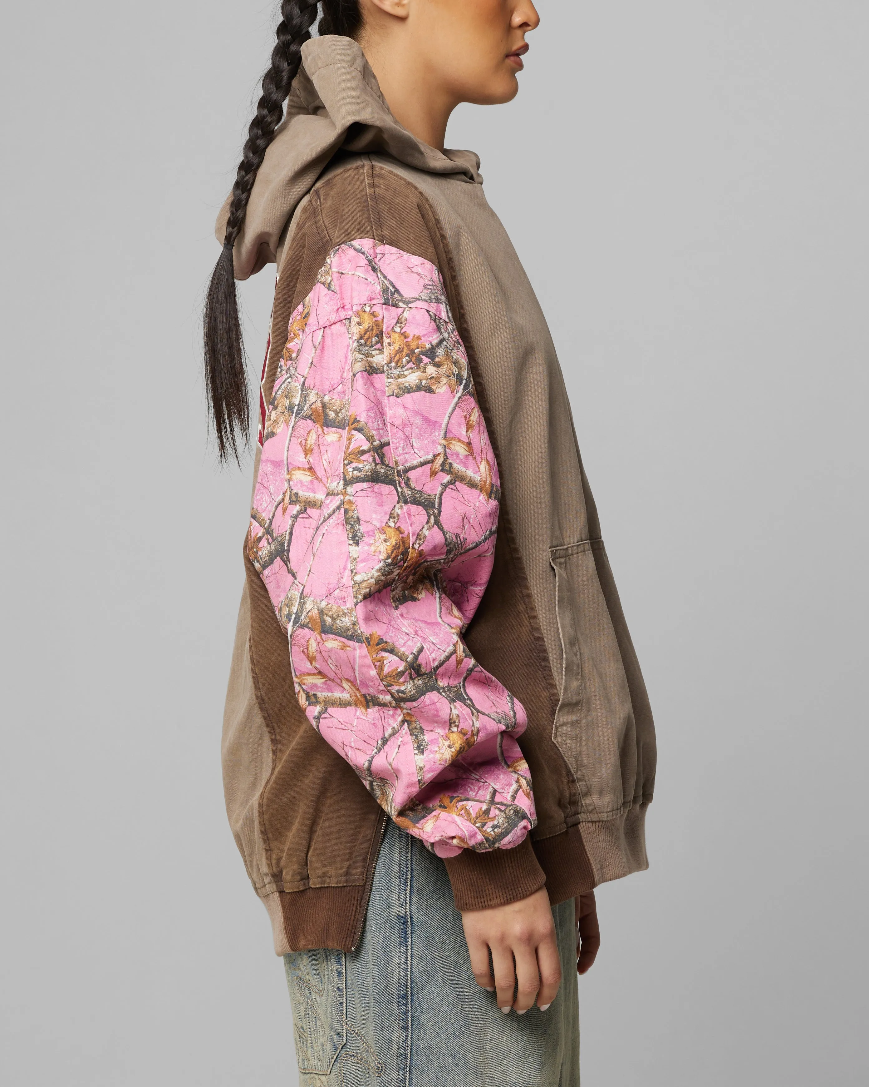 Loiter Splinter Hoodie Pink Camo sold by Culture Kings product image thumbnail 5