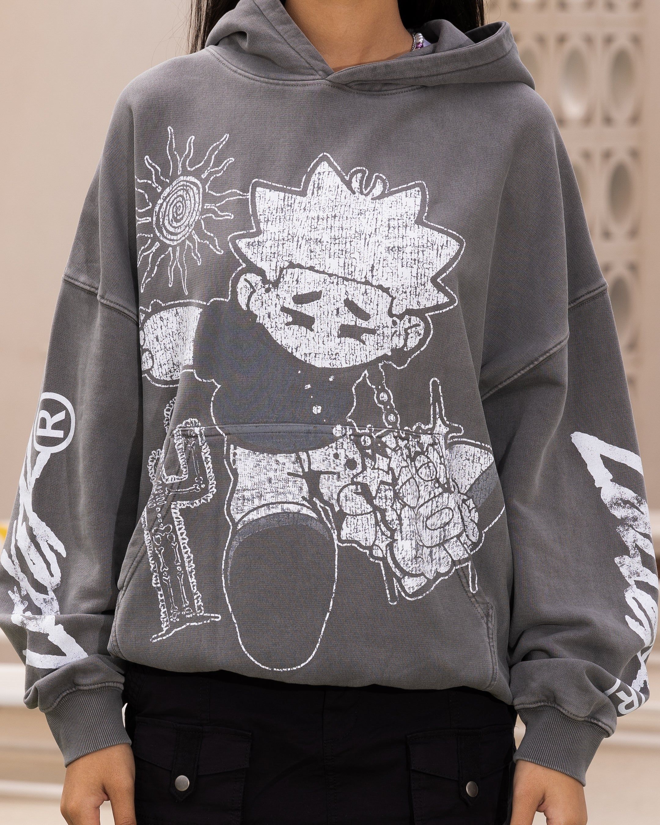 Loiter Midsummer Vintage Hoodie Charcoal sold by Culture Kings product image thumbnail 4