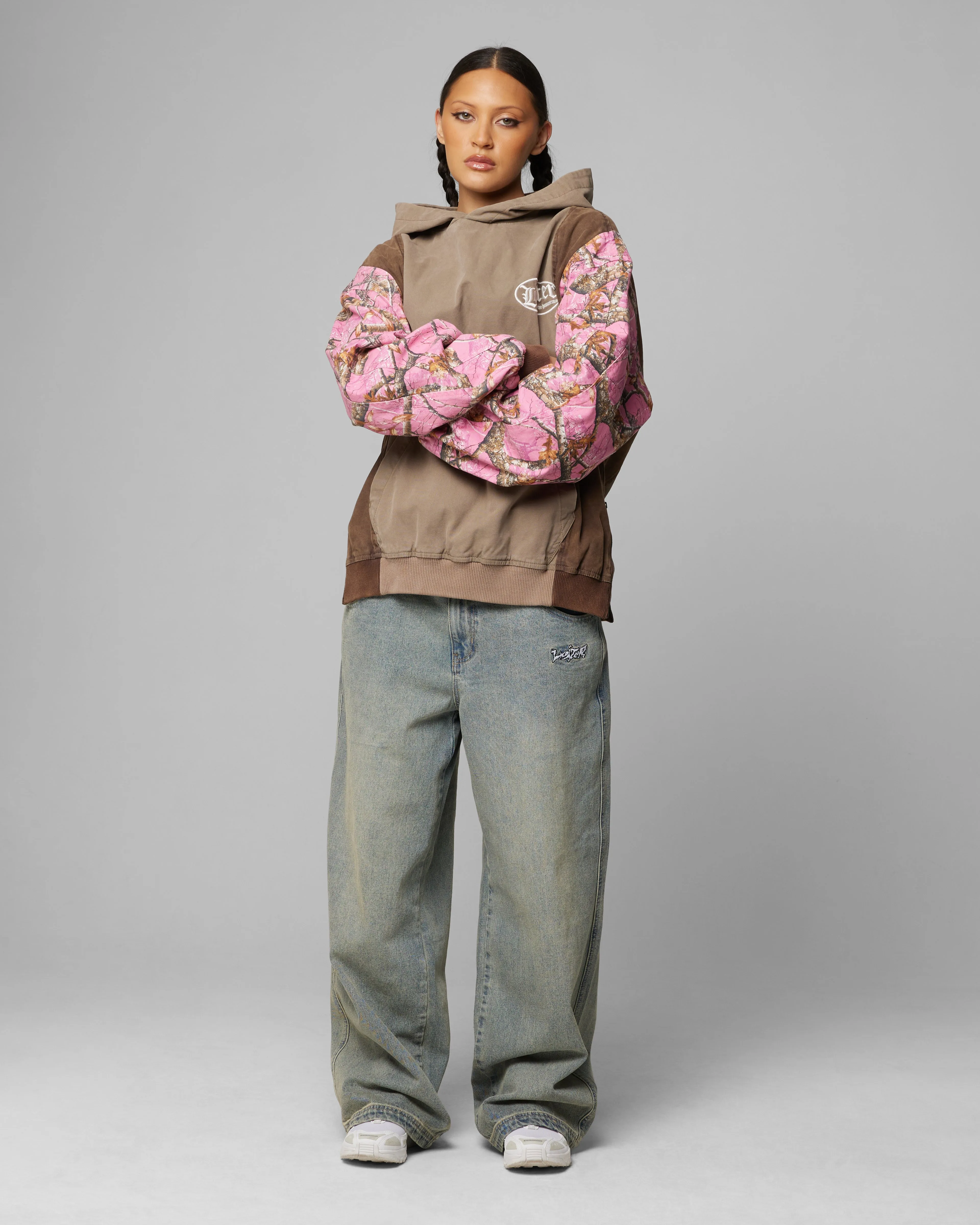 Loiter Splinter Hoodie Pink Camo sold by Culture Kings product image thumbnail 4