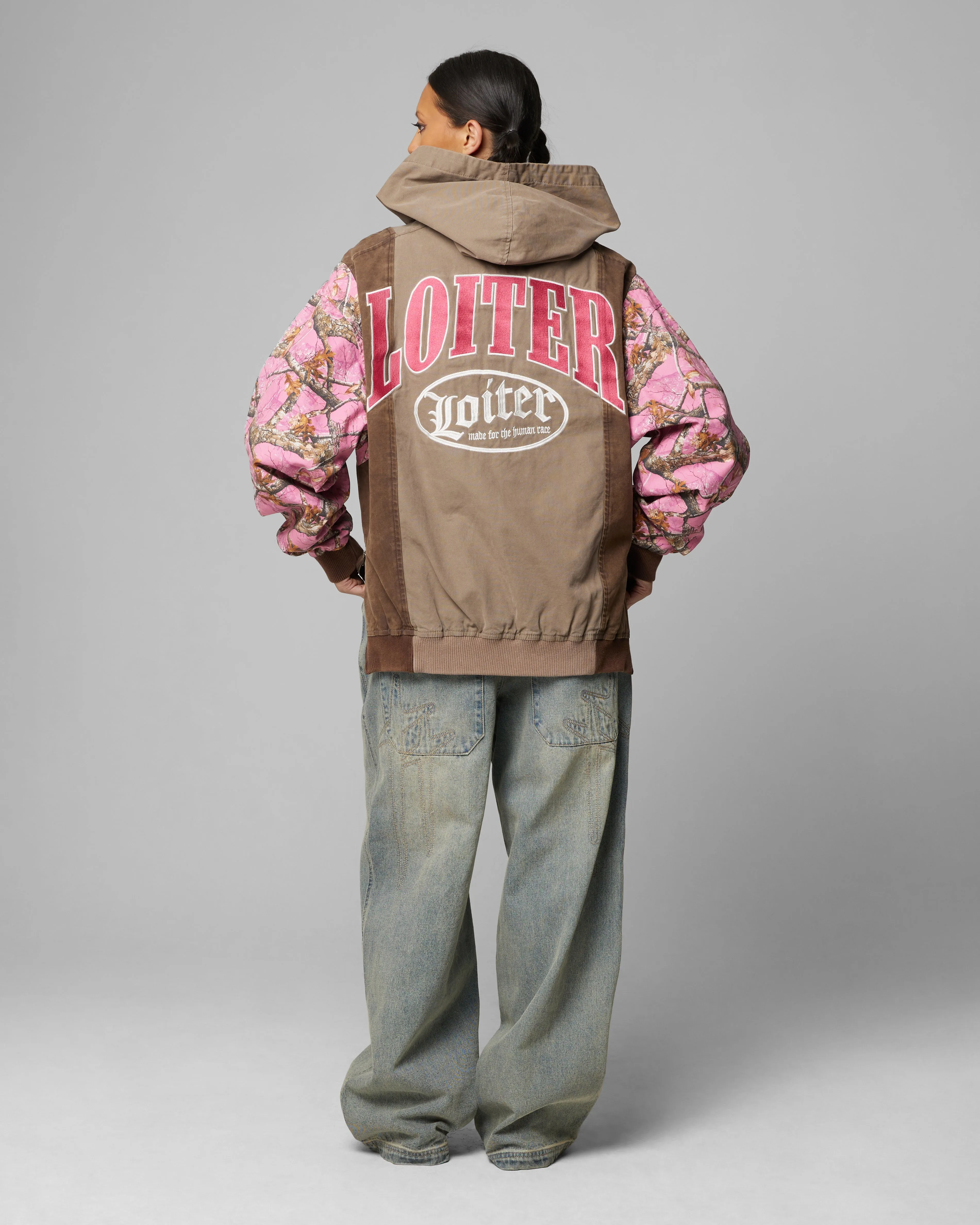 Loiter Splinter Hoodie Pink Camo sold by Culture Kings product image thumbnail 3