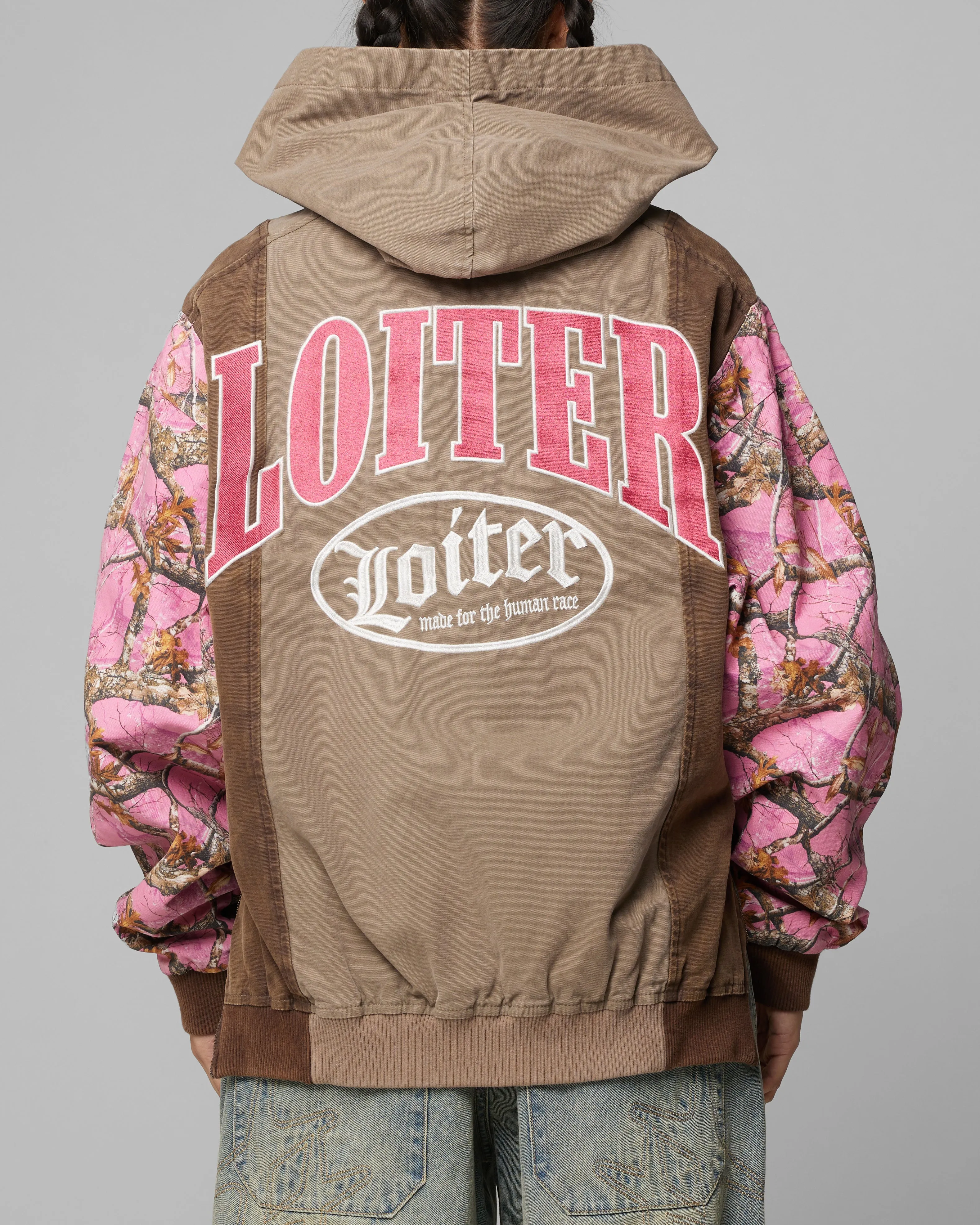 Loiter Splinter Hoodie Pink Camo sold by Culture Kings