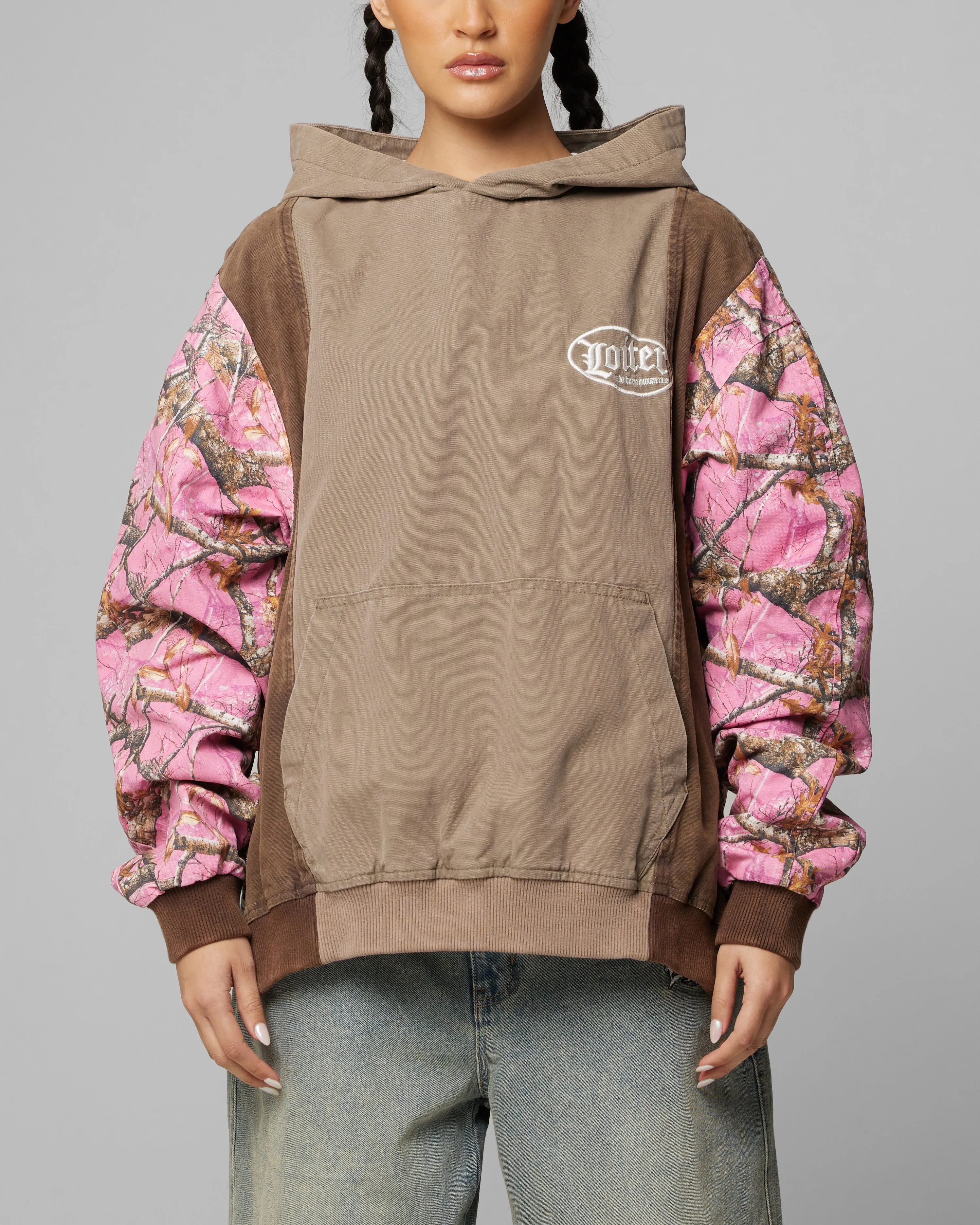 Loiter Splinter Hoodie Pink Camo sold by Culture Kings product image thumbnail 2