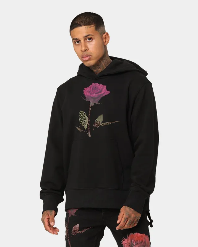 Ksubi Pixel Flower Kash Hoodie Jet Black sold by Culture Kings