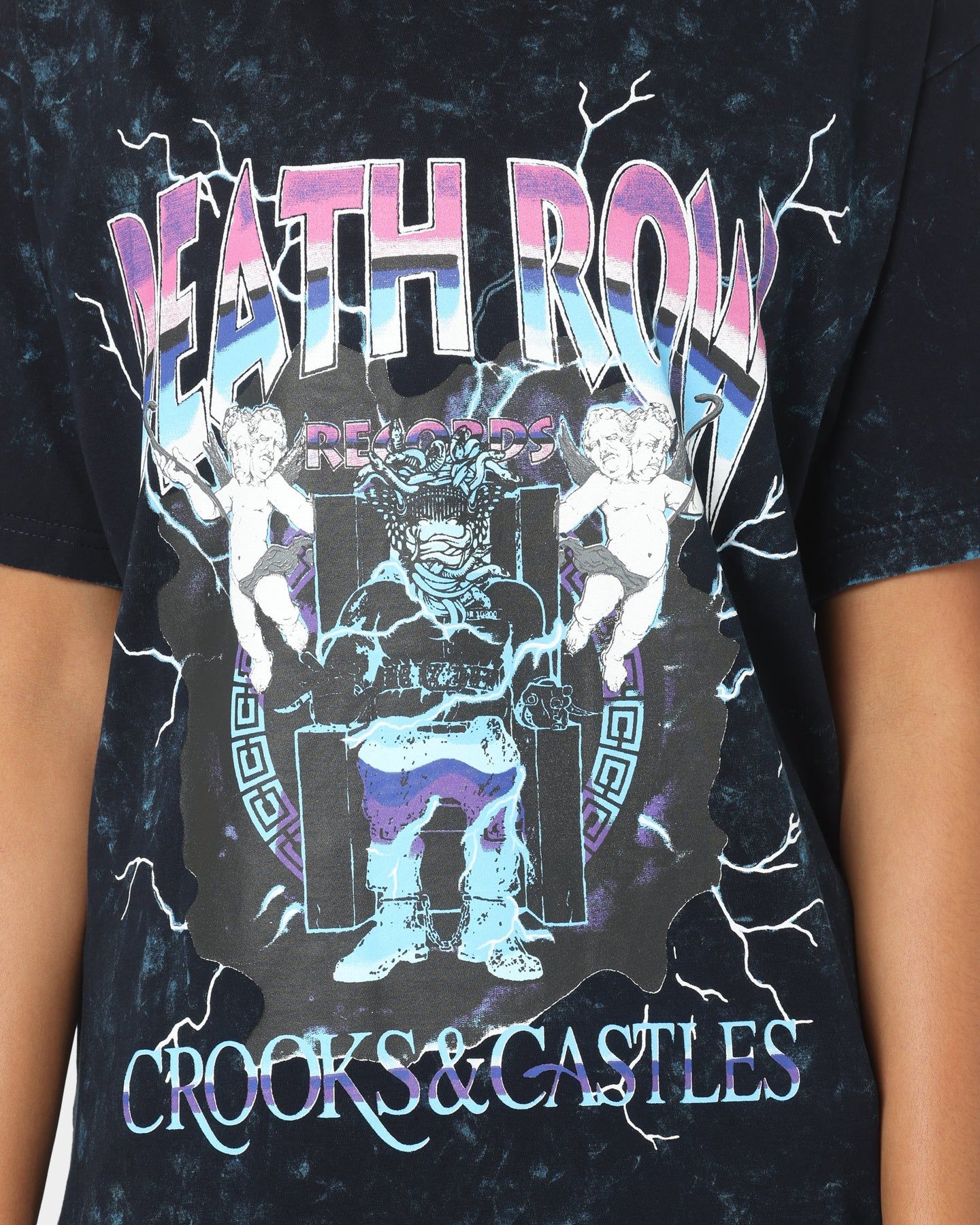 Crooks & Castles X Death Row Records Core Electric T-Shirt Black sold by Culture Kings product image thumbnail 3