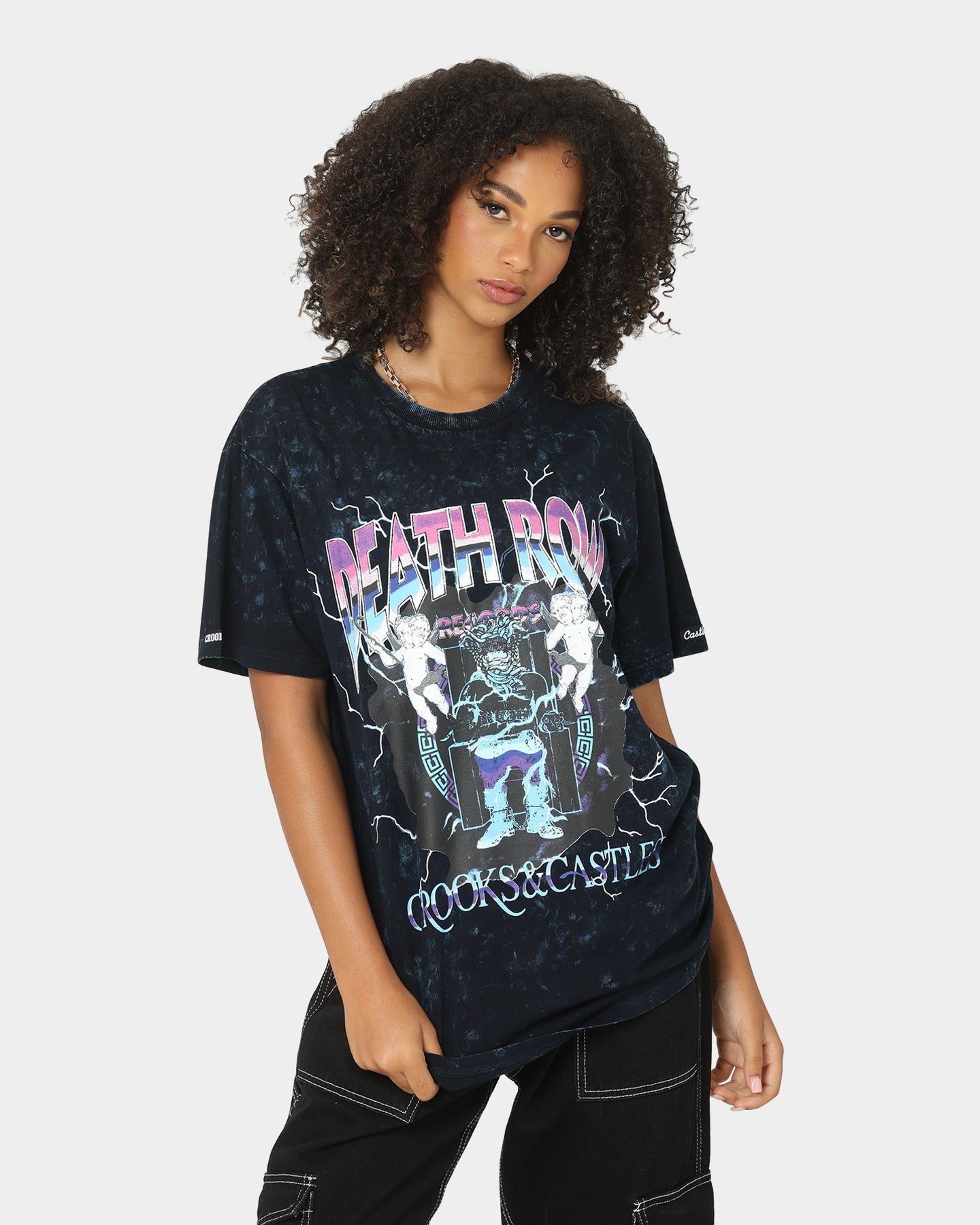 Crooks & Castles X Death Row Records Core Electric T-Shirt Black sold by Culture Kings
