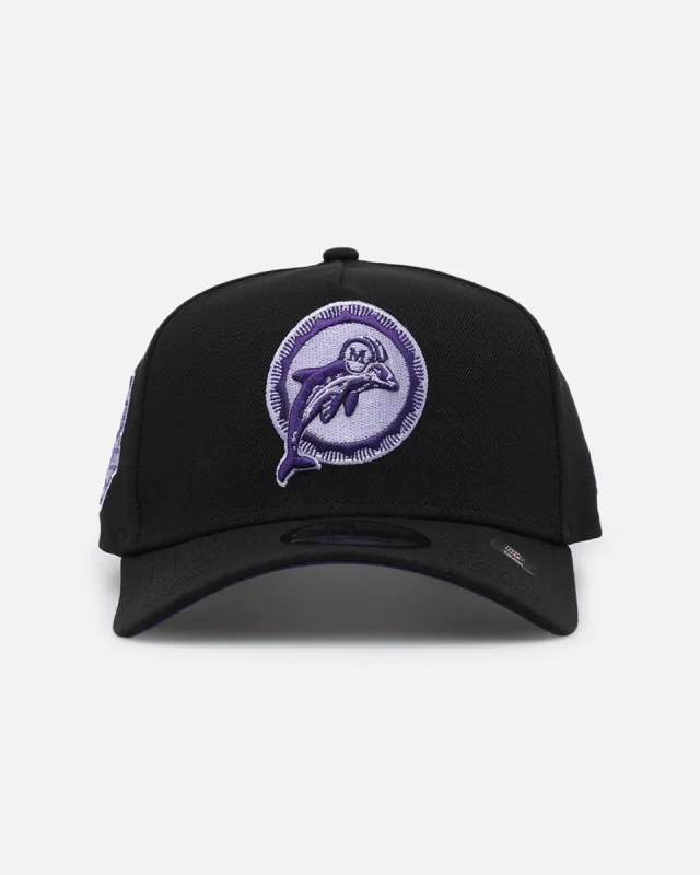 New Era Miami Dolphins 'Purple Haze' 9FORTY A-Frame Snapback Black/Purple sold by Culture Kings