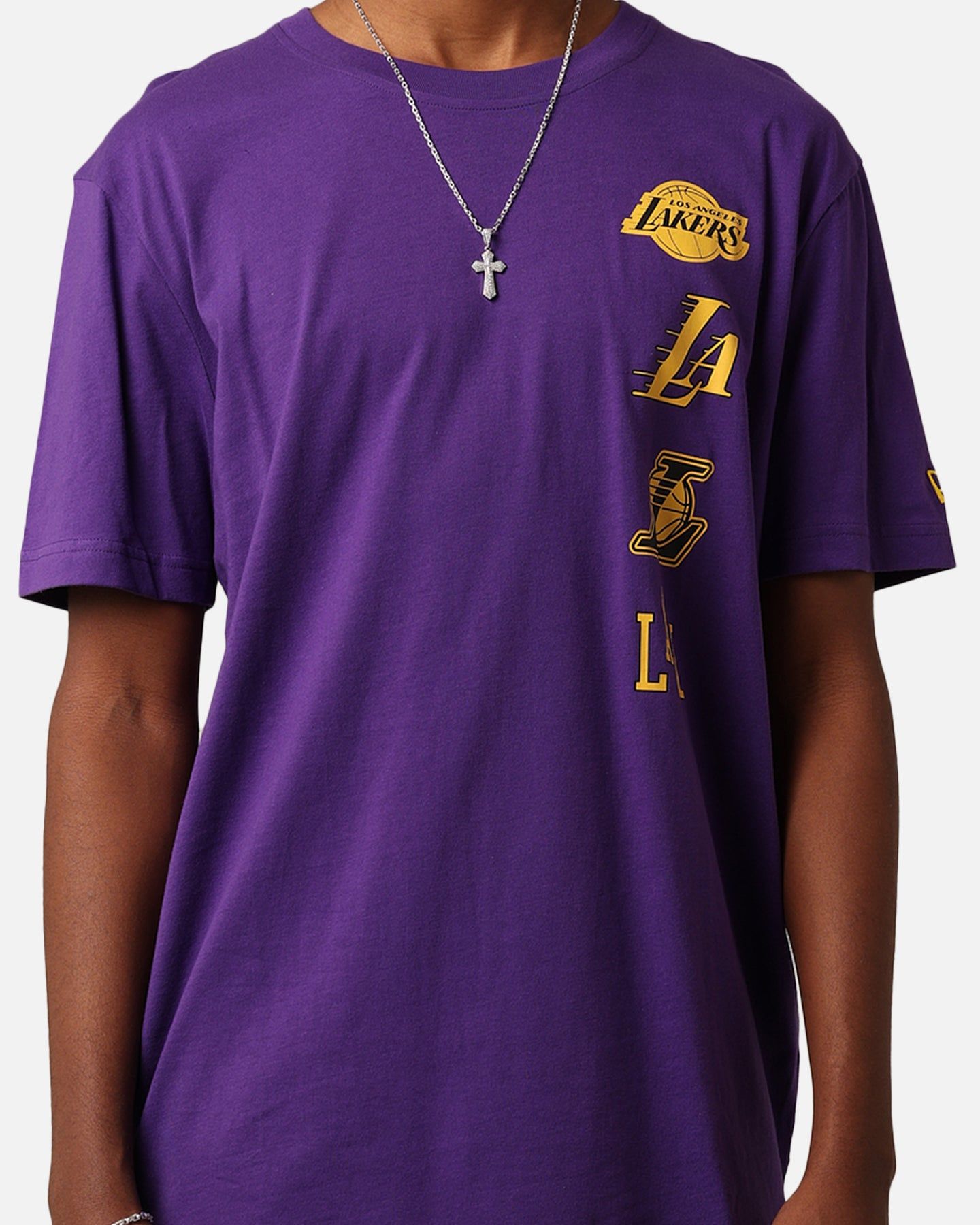 New Era Los Angeles Lakers City Edition '23 T-Shirt Purple sold by Culture Kings product image thumbnail 3