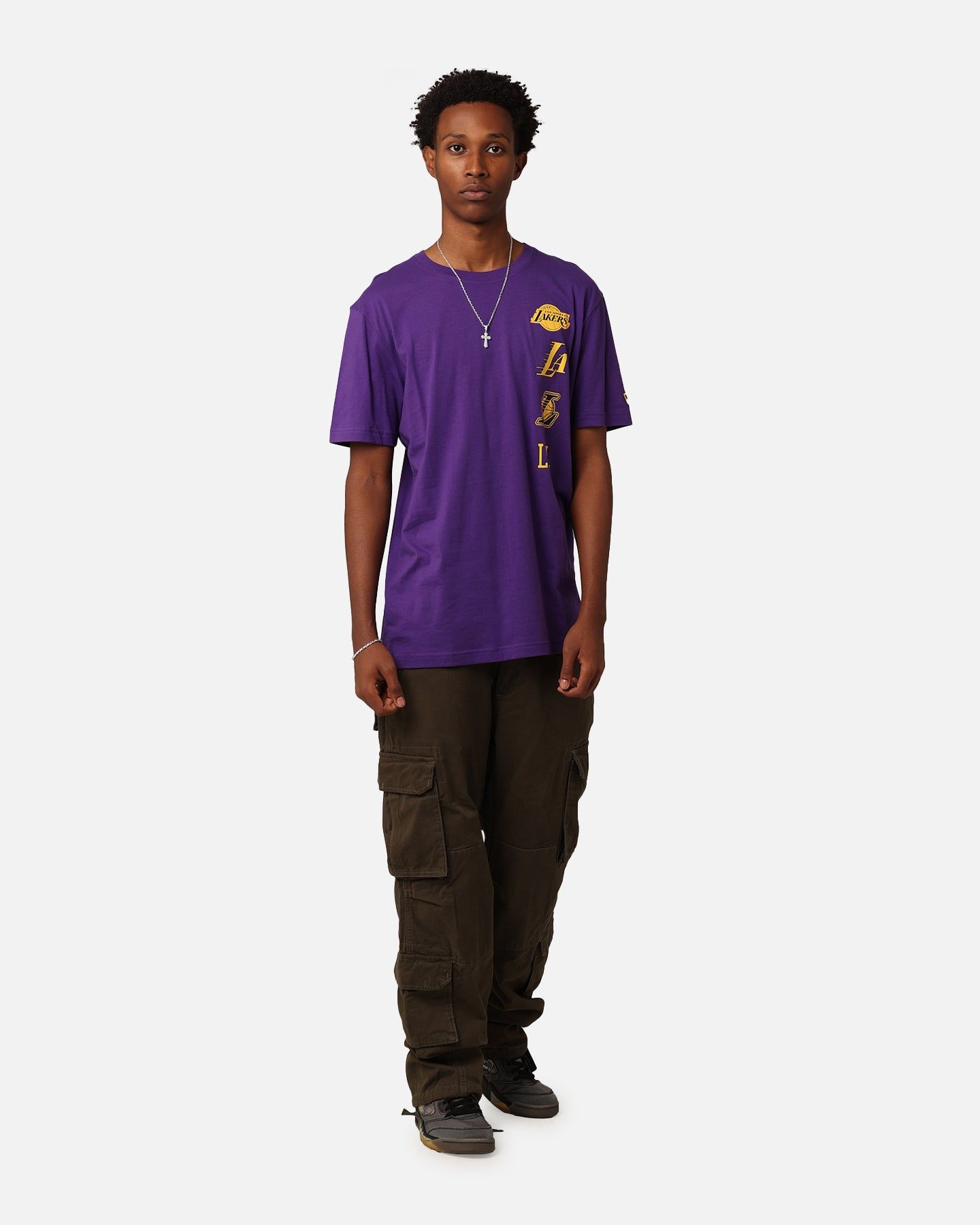 New Era Los Angeles Lakers City Edition '23 T-Shirt Purple sold by Culture Kings product image thumbnail 2