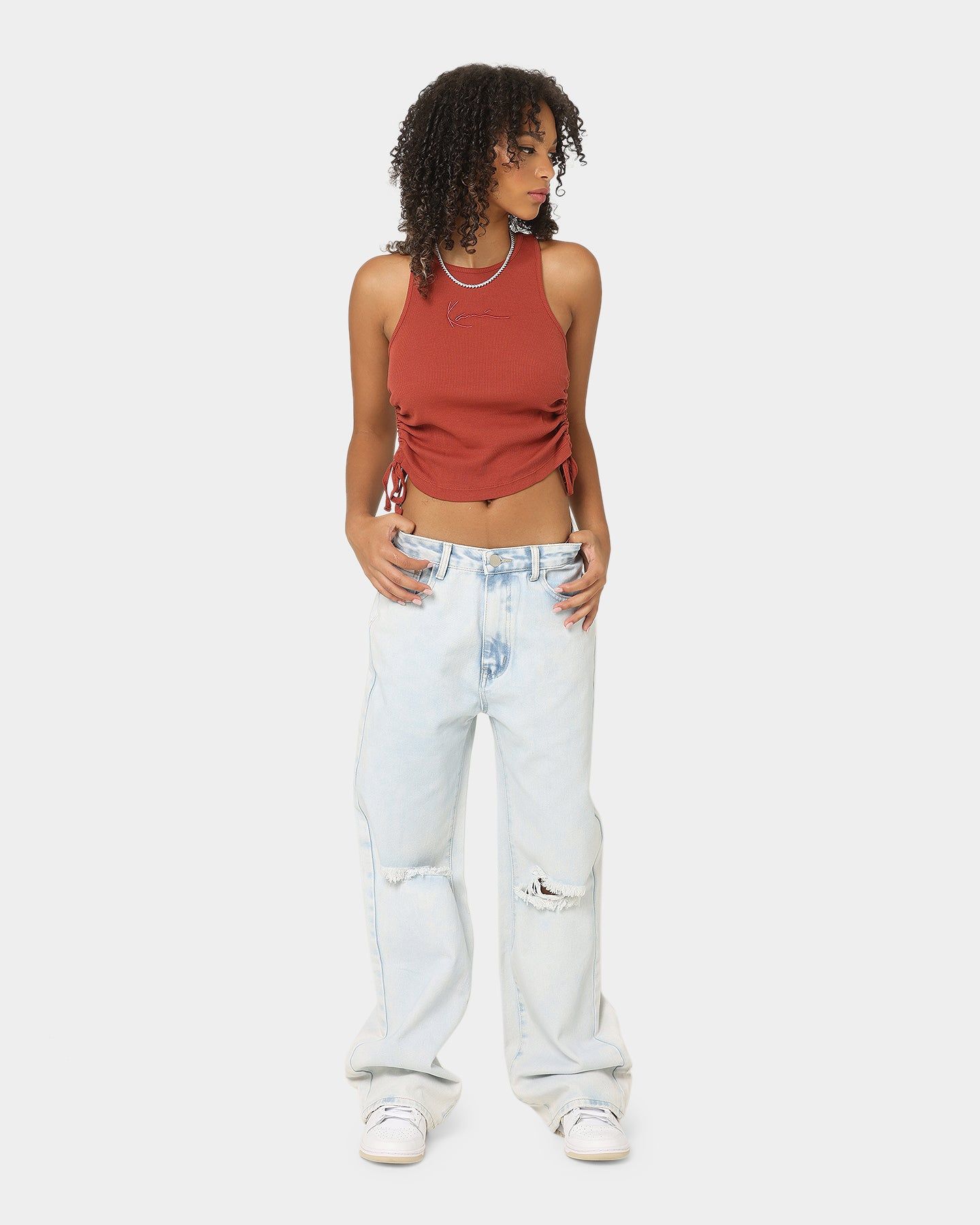 Karl Kani Women's Small Signature Rib Top Red sold by Culture Kings product image thumbnail 2