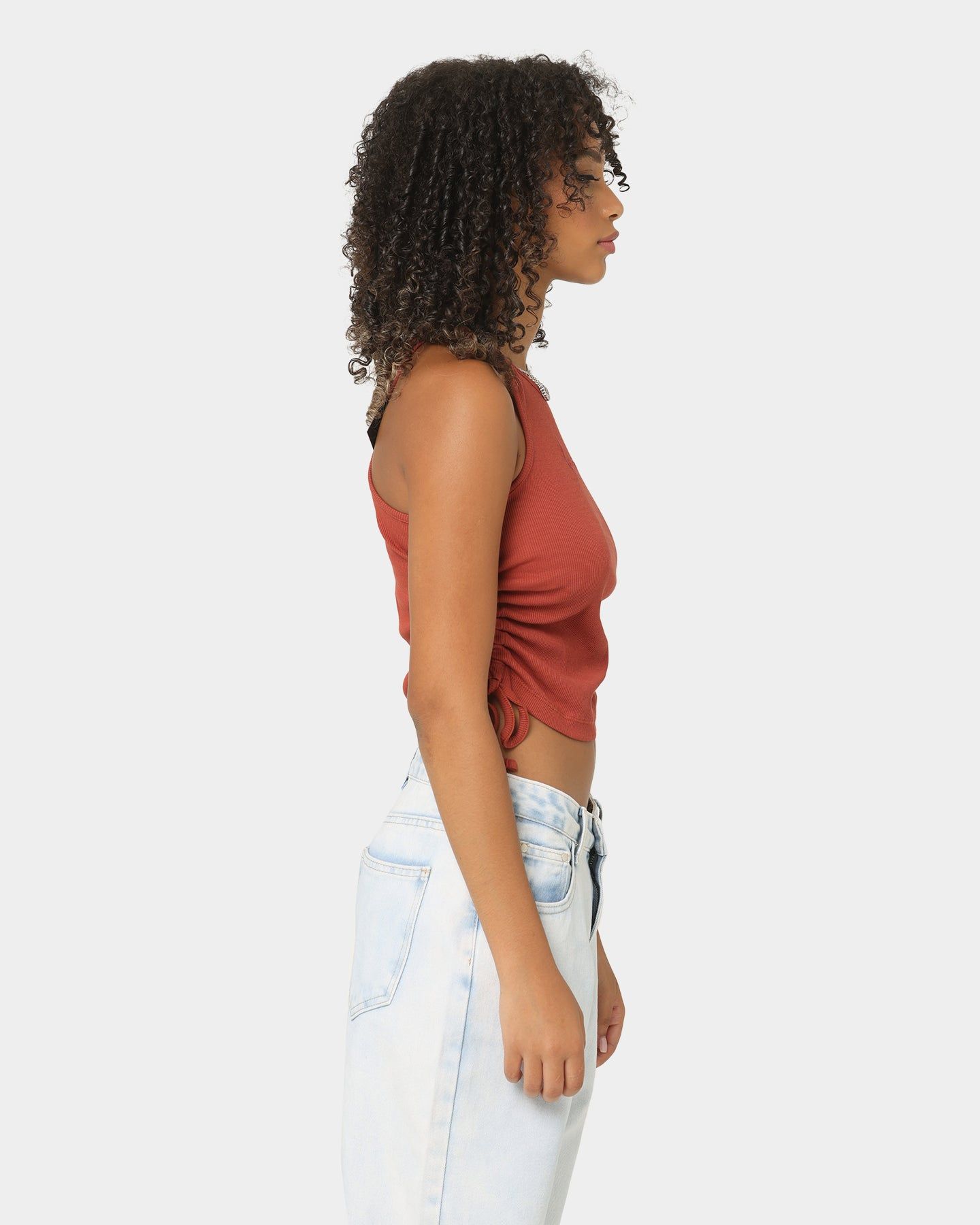 Karl Kani Women's Small Signature Rib Top Red sold by Culture Kings product image thumbnail 5