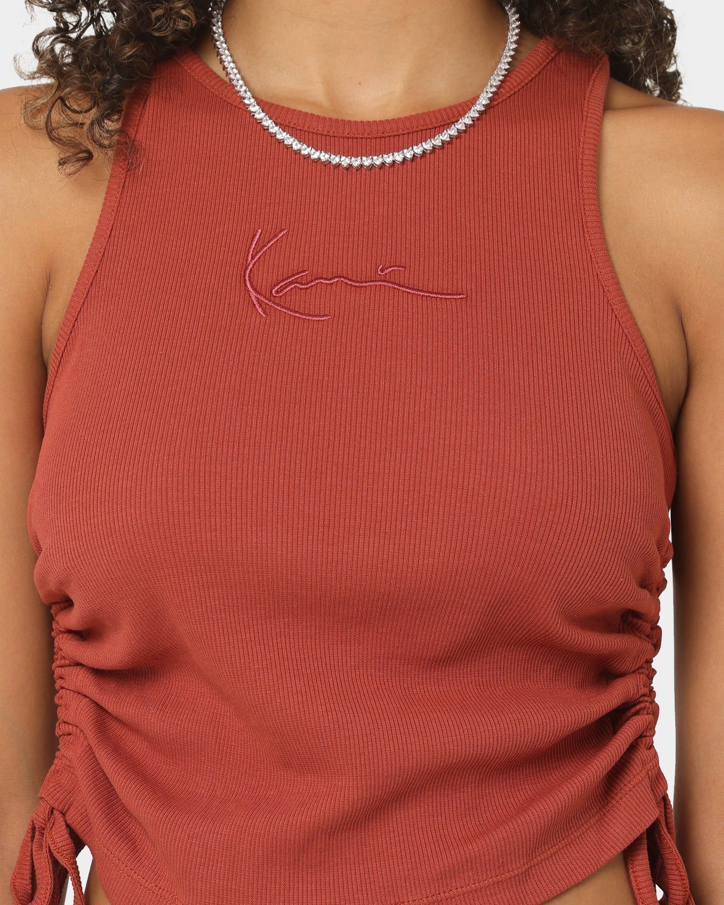 Karl Kani Women's Small Signature Rib Top Red sold by Culture Kings product image thumbnail 3