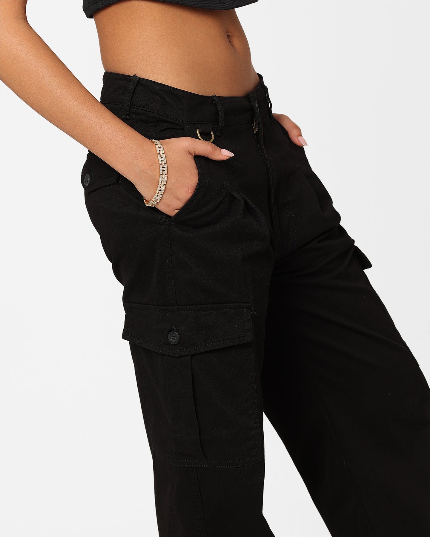 Dickies Women's Holland Pleated Cargo Pants Black sold by Culture Kings product image thumbnail 3
