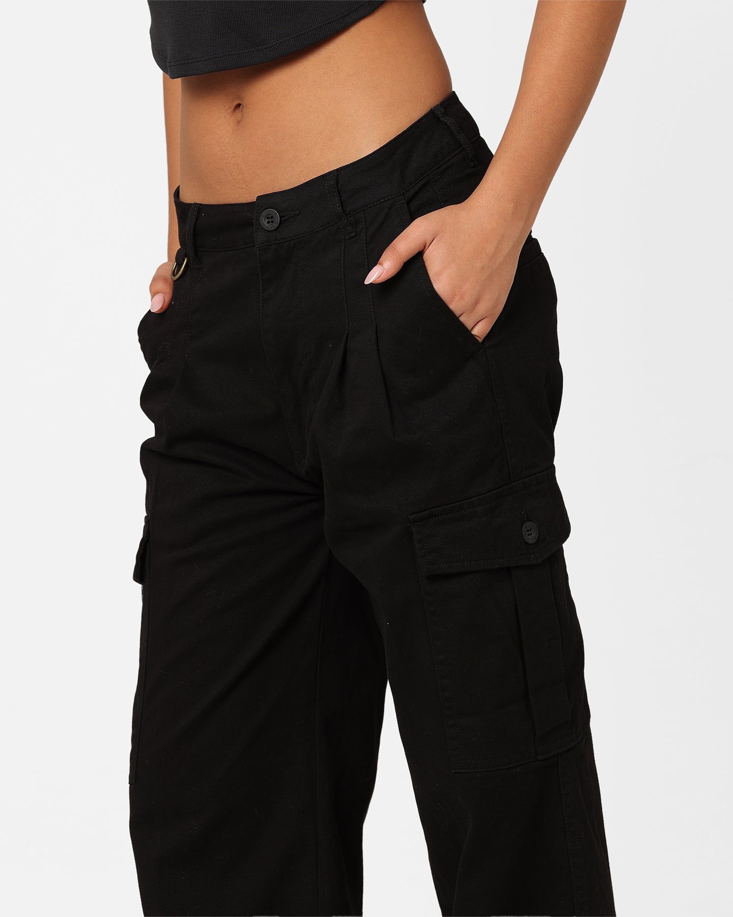 Dickies Women's Holland Pleated Cargo Pants Black sold by Culture Kings product image thumbnail 4