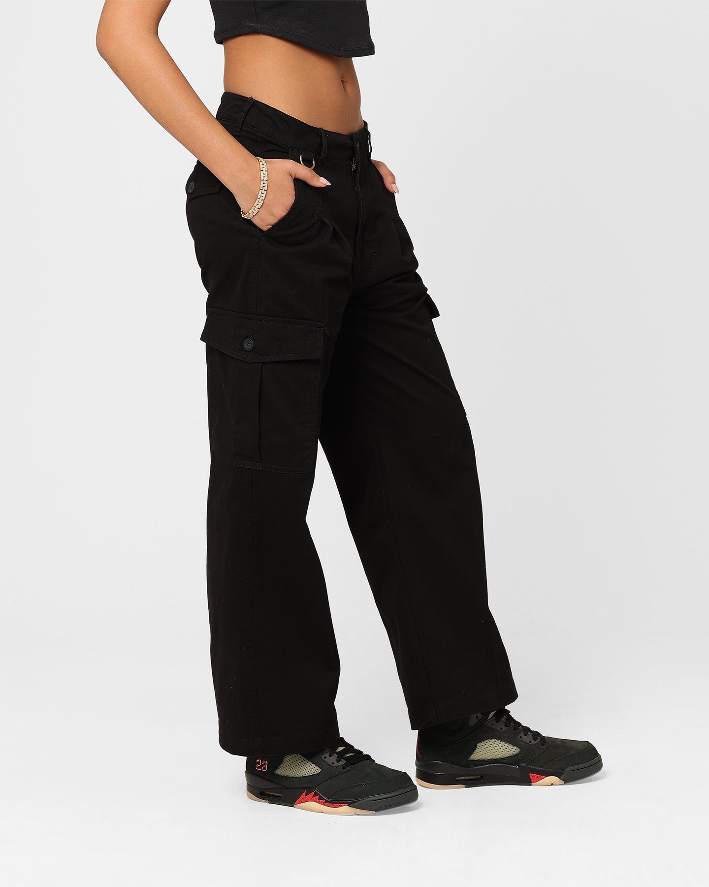 Dickies Women's Holland Pleated Cargo Pants Black sold by Culture Kings product image thumbnail 5