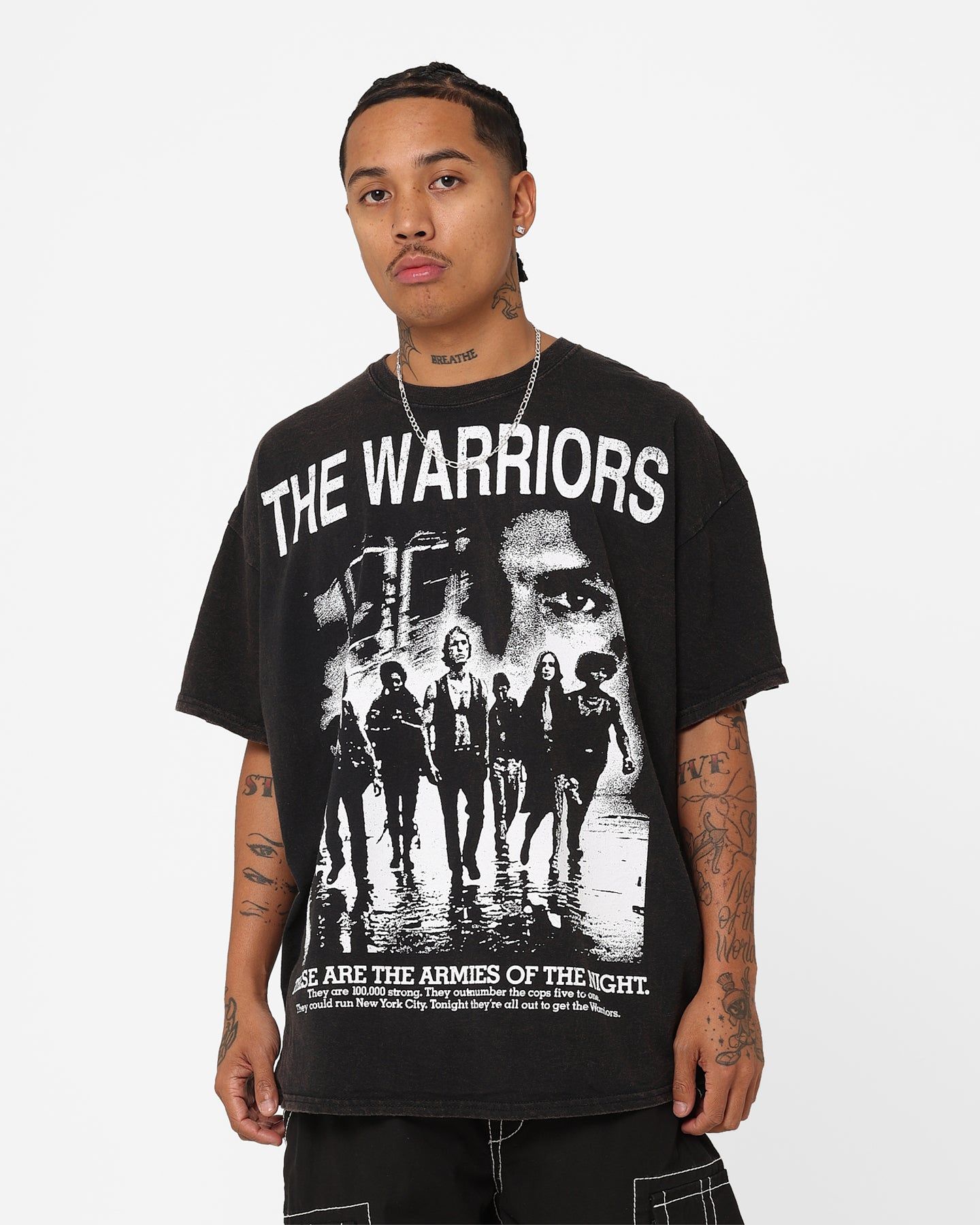 American Thrift X The Warriors Warriors Night T-Shirt Black Wash sold by Culture Kings