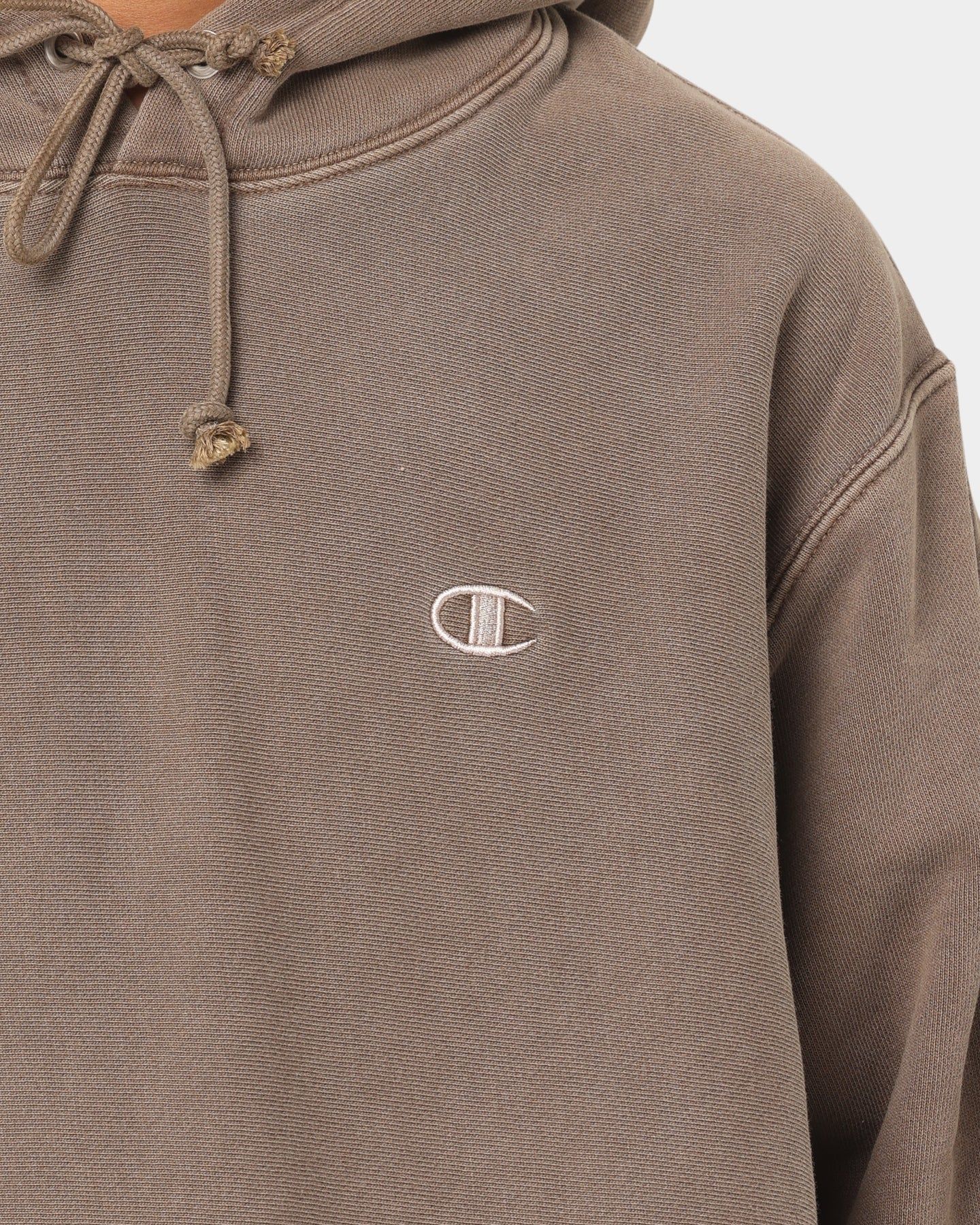 Champion Reverse Weave Garm Dye Hoodie Latte Brown sold by Culture Kings product image thumbnail 3