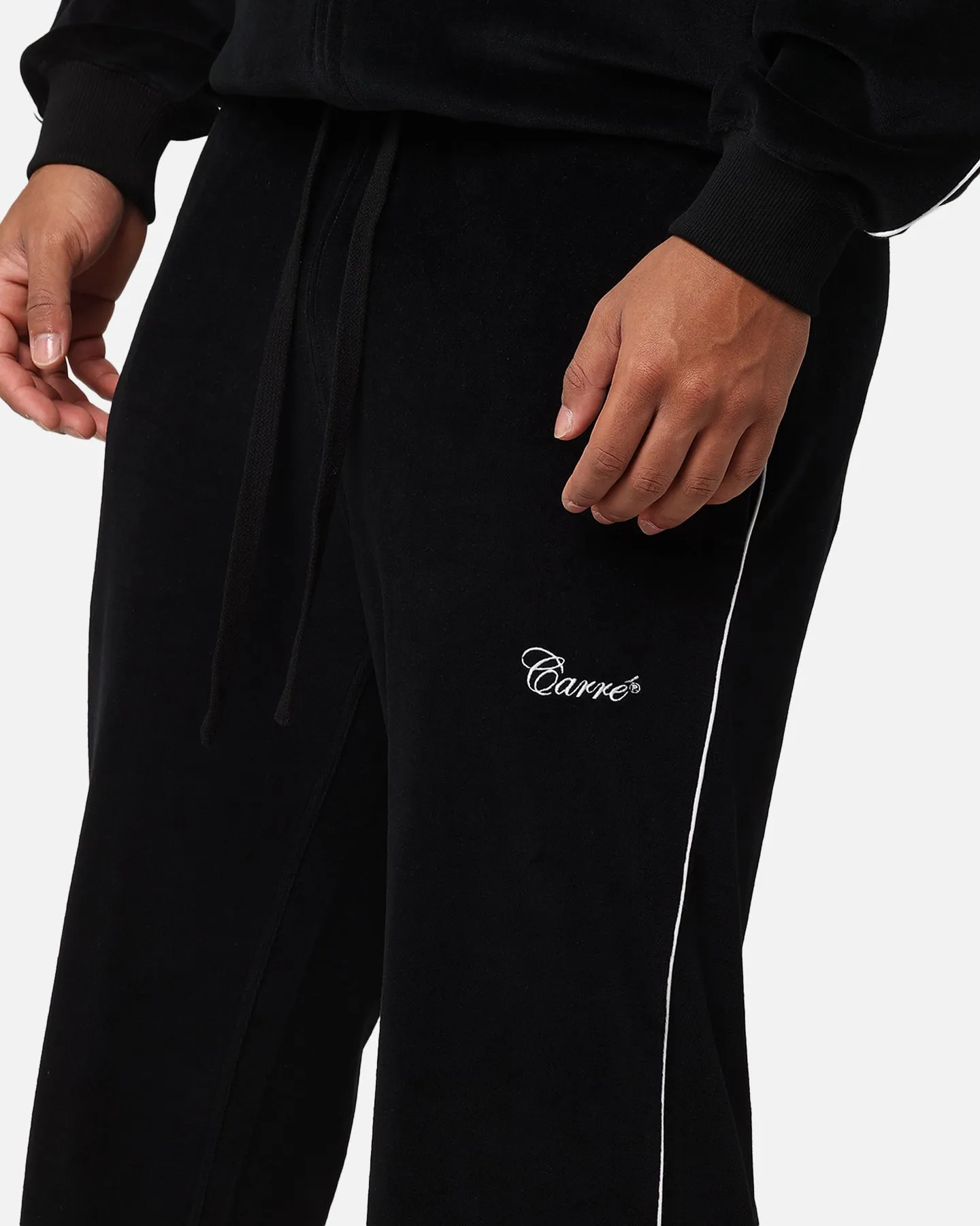 Carre Gorgeous Velour Trackpant Black sold by Culture Kings product image thumbnail 3