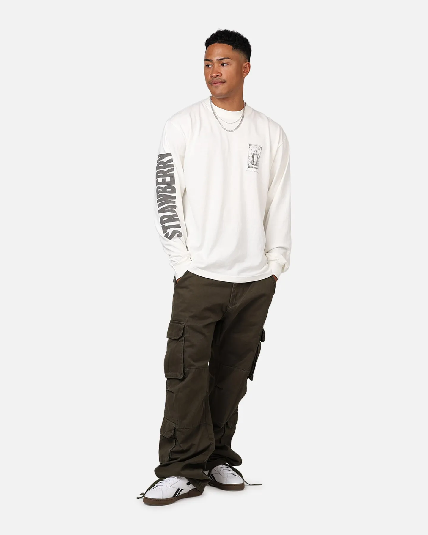 Strawberry Milagrosa Long Sleeve T-Shirt White sold by Culture Kings product image thumbnail 3