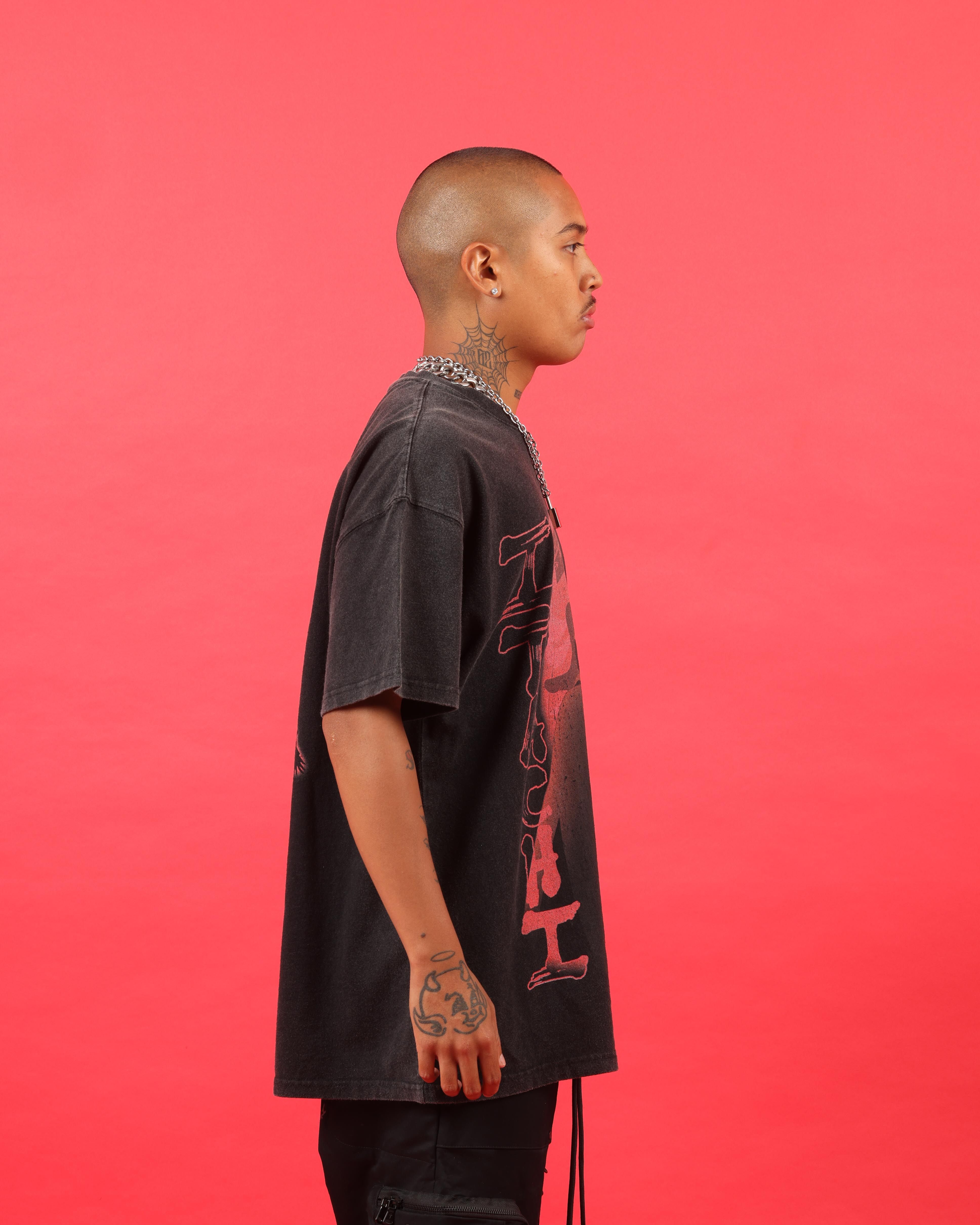 Goat Crew X Naruto Itachi Premium Vintage T-Shirt Vintage Black sold by Culture Kings product image thumbnail 5