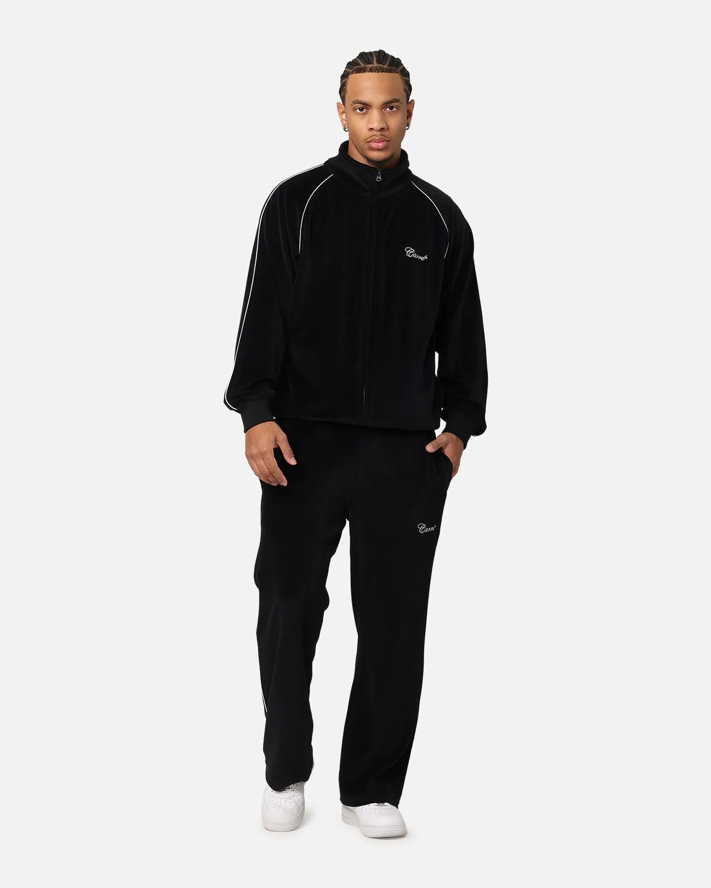Carre Gorgeous Velour Trackpant Black sold by Culture Kings product image thumbnail 2