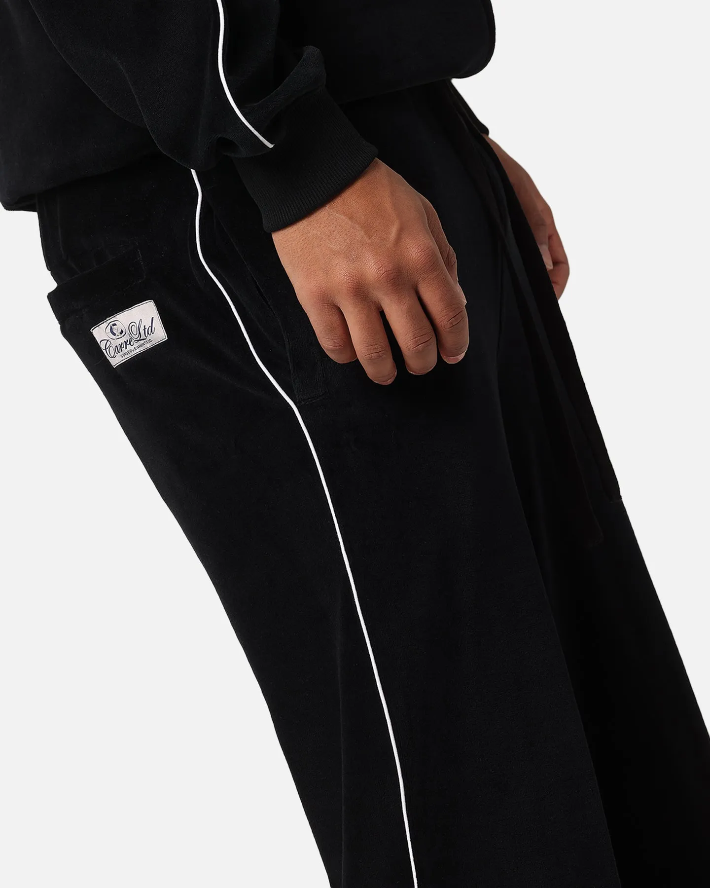 Carre Gorgeous Velour Trackpant Black sold by Culture Kings product image thumbnail 4