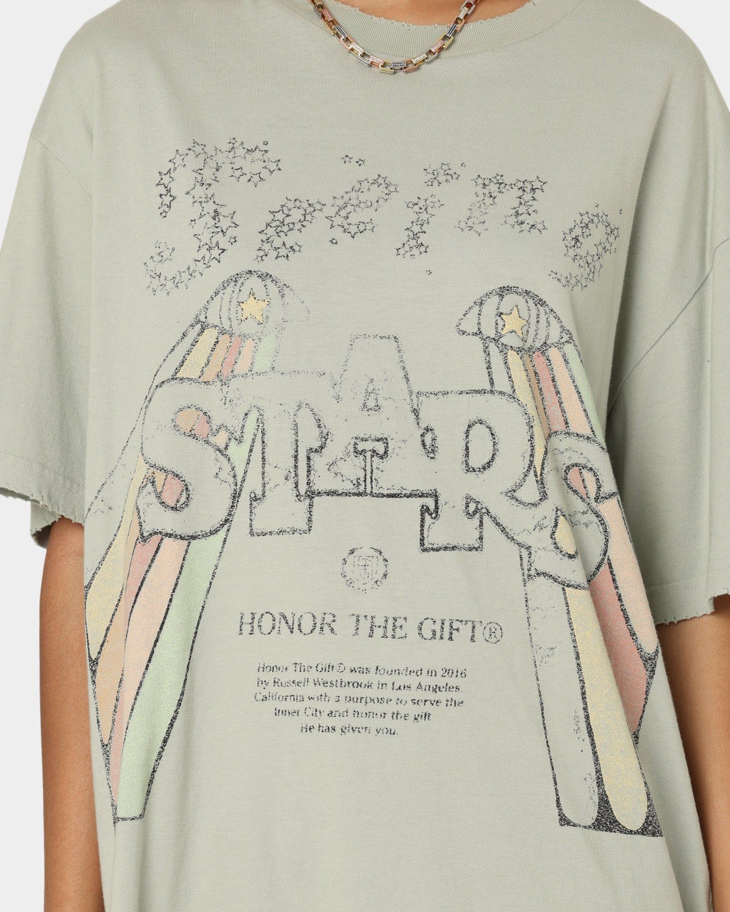 Honor The Gift Seeing Stars T-Shirt Sage sold by Culture Kings product image thumbnail 3
