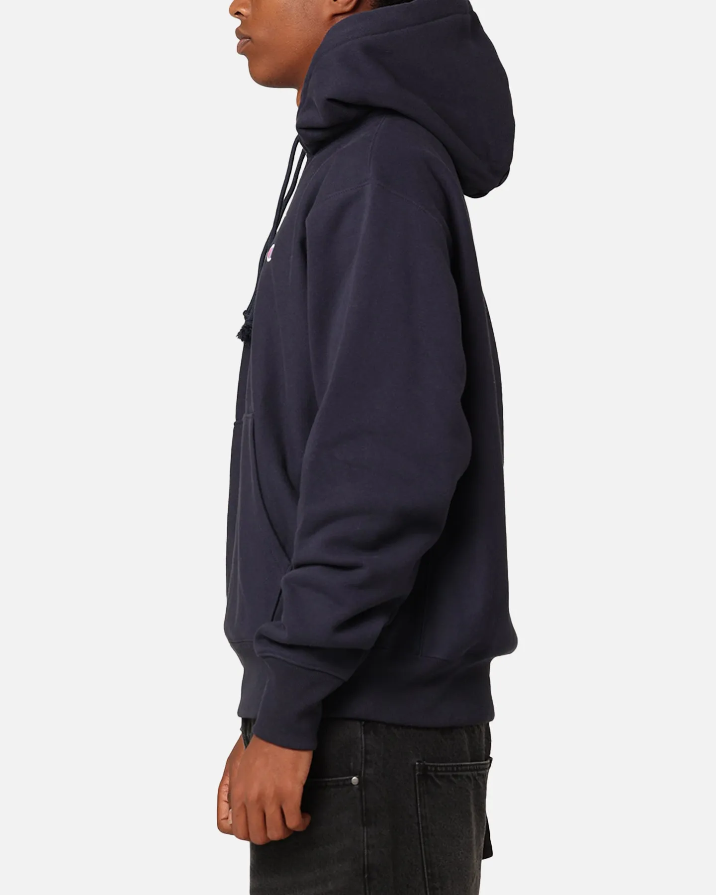 Champion Reverse Weave Small C Hoodie Navy sold by Culture Kings product image thumbnail 5