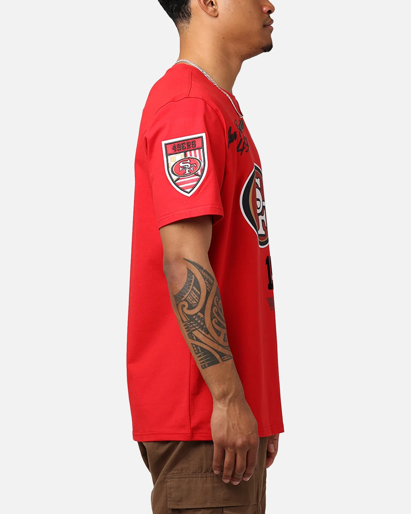 Pro Standard San Francisco 49ers Fast Lane SJ T-Shirt Red sold by Culture Kings product image thumbnail 4