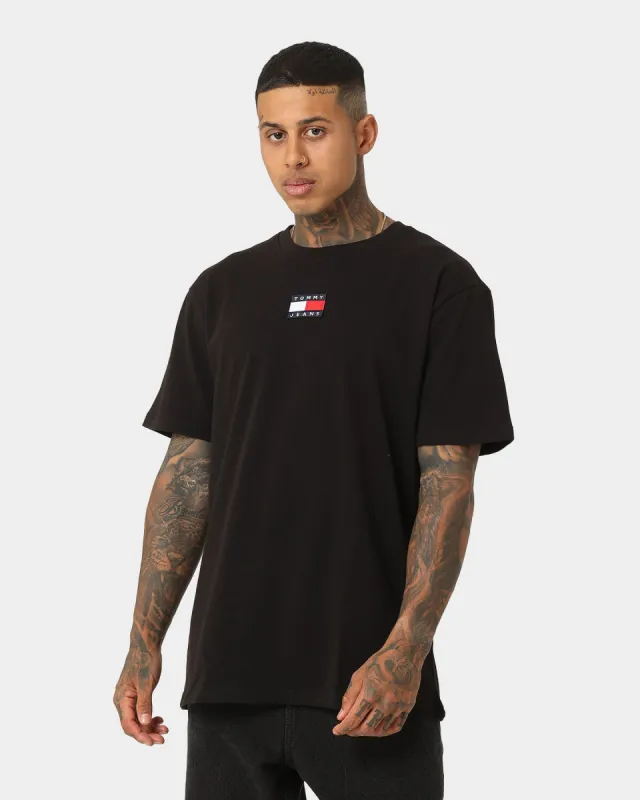 Tommy Jeans Tommy Badge T-Shirt Black sold by Culture Kings