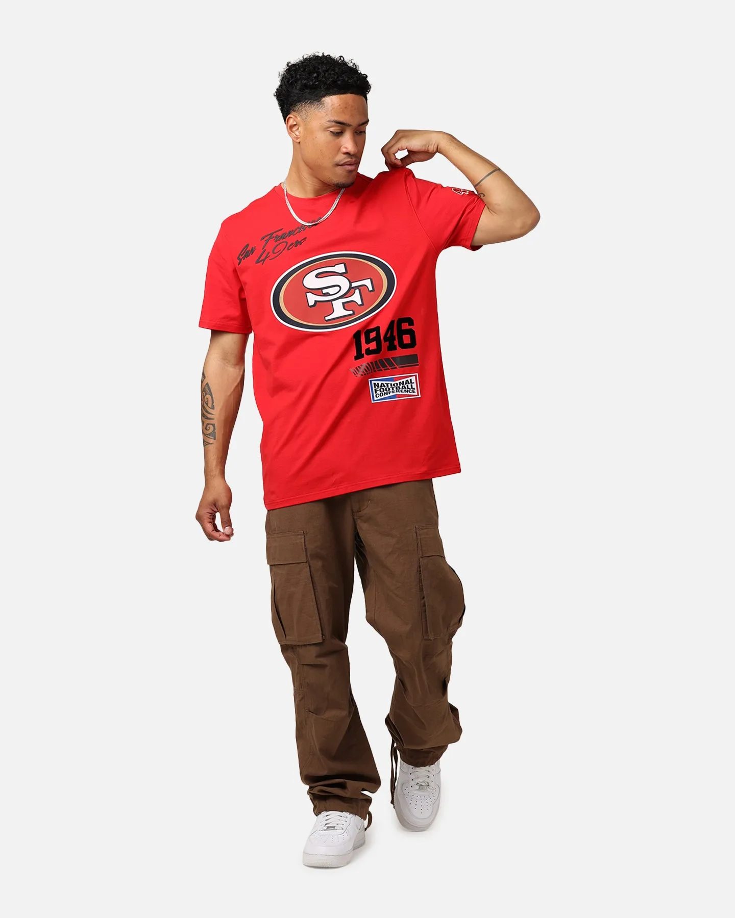 Pro Standard San Francisco 49ers Fast Lane SJ T-Shirt Red sold by Culture Kings product image thumbnail 3