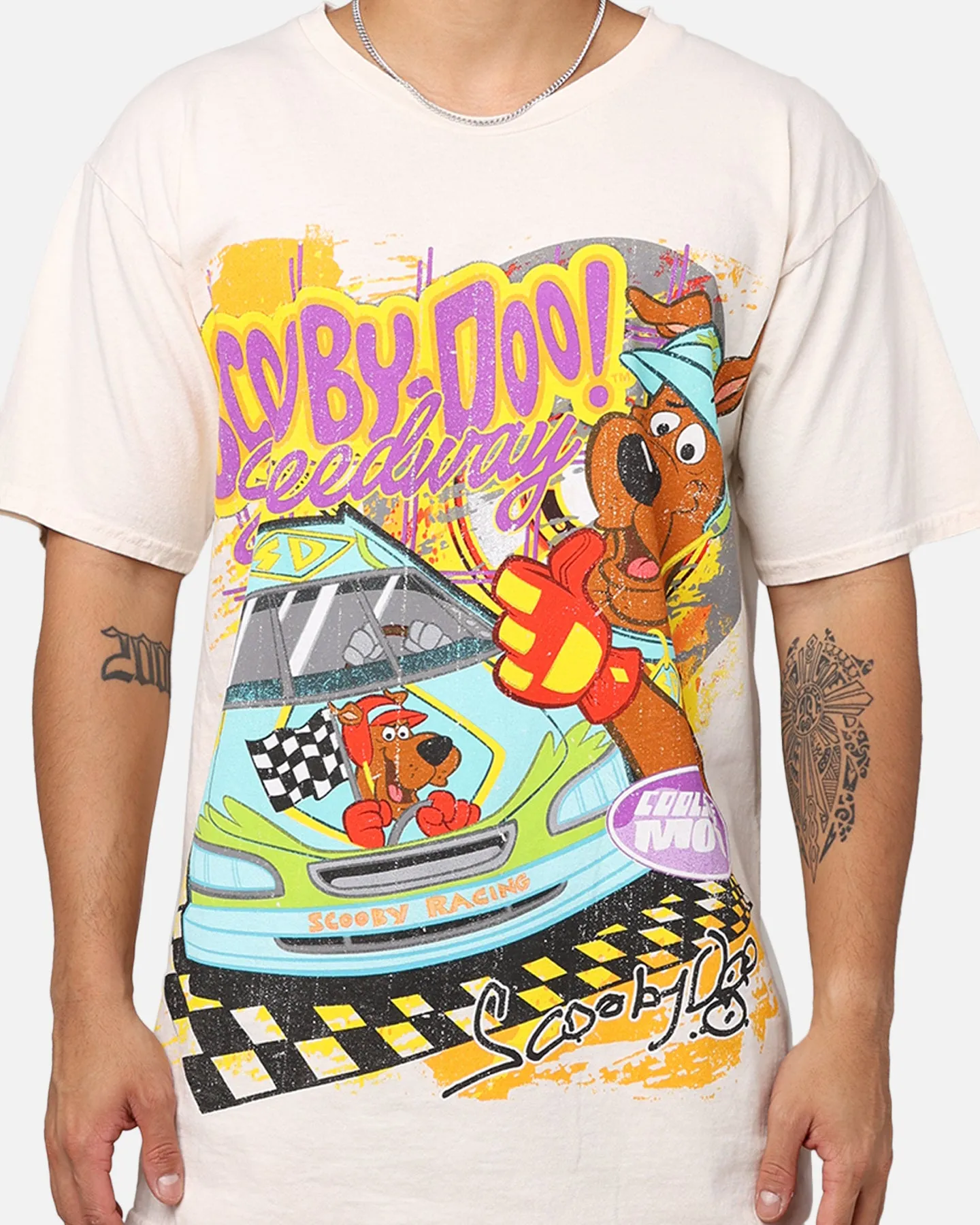 Goat Crew X Scooby-Doo Scooby Raceway T-Shirt Off White sold by Culture Kings product image thumbnail 4