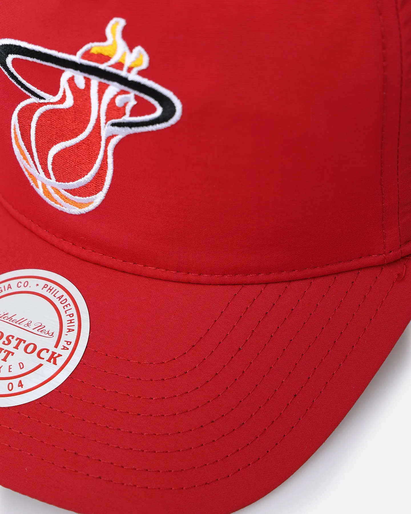 Mitchell & Ness Miami Heat Retro Matte Nylon Origins Snapback Red sold by Culture Kings product image thumbnail 2